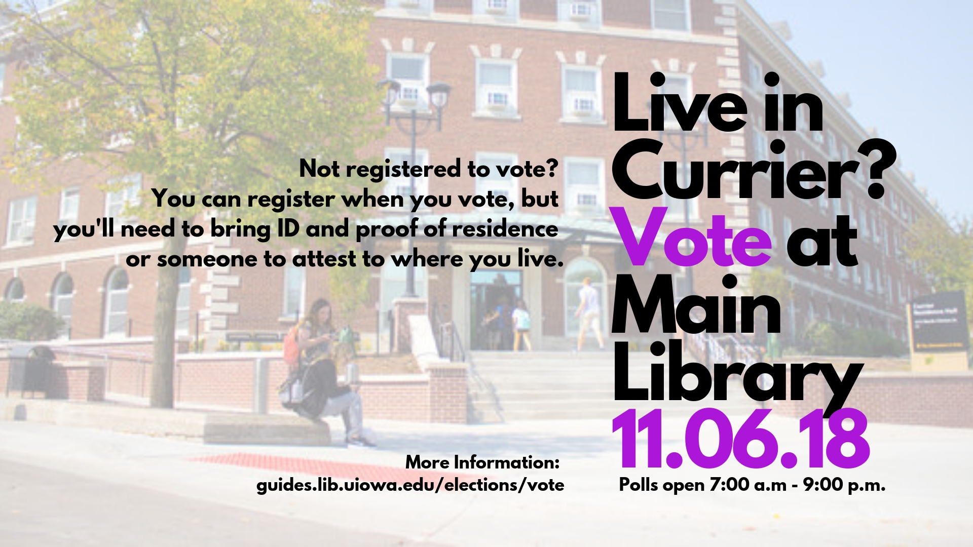 Currier Polling Place is Library
