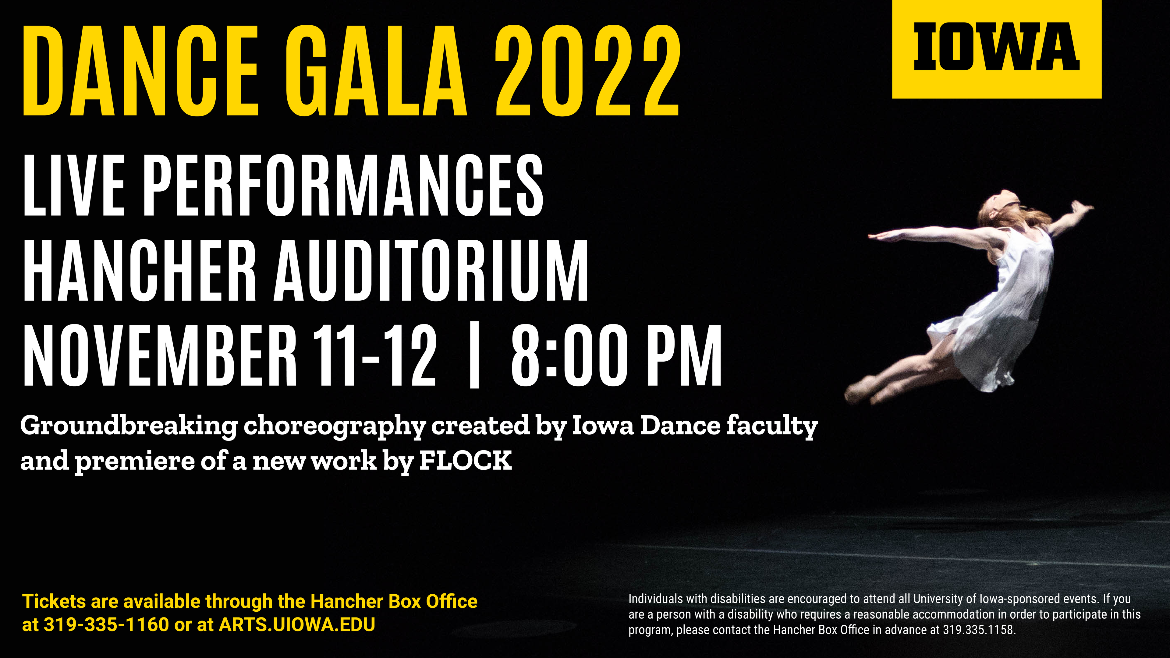 Dance Gala 2022 – Hancher Auditorium – November 11-12 – 8pm