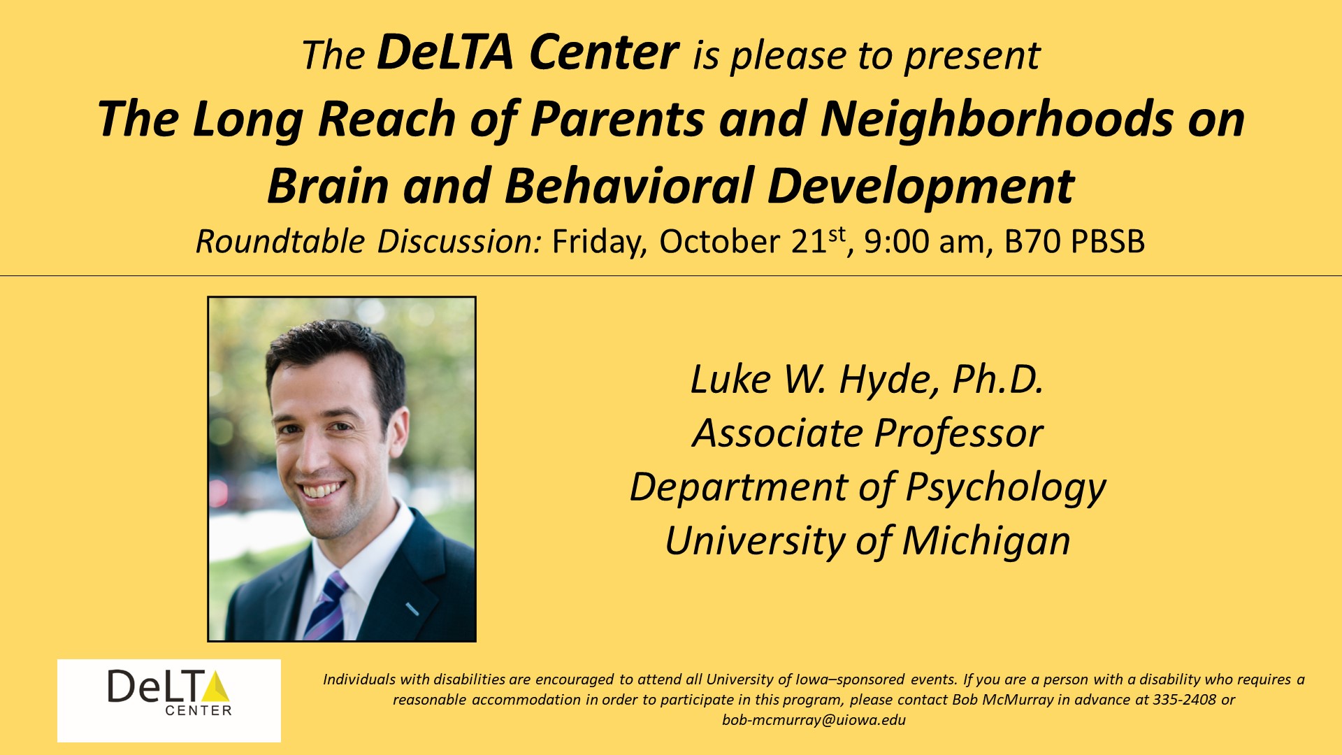 Delta Center Roundtable Discussion  - Luke Hyde - October 21, 2022 with photo