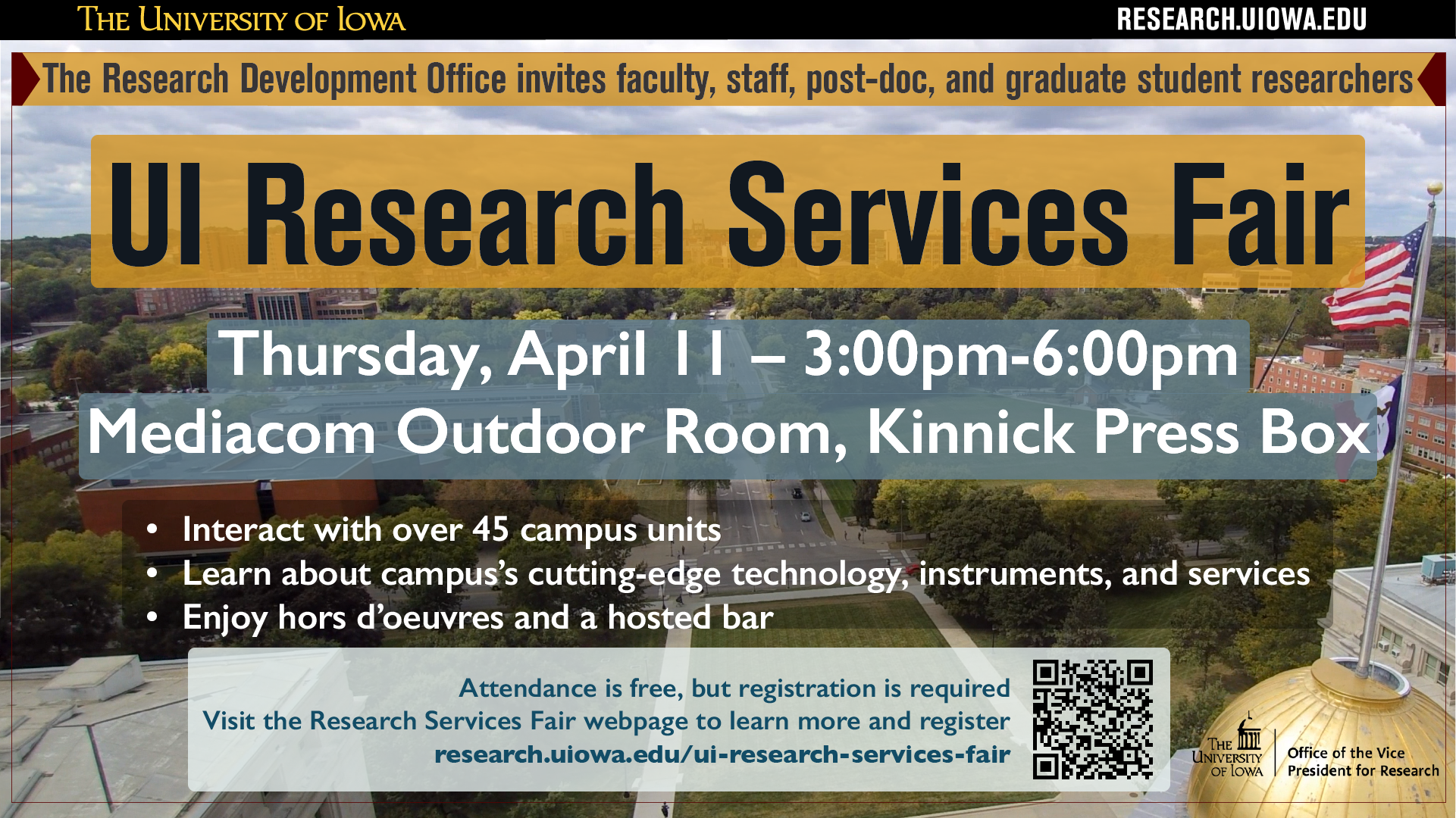 UI Research Services Fair Thursday, April 11, 2019