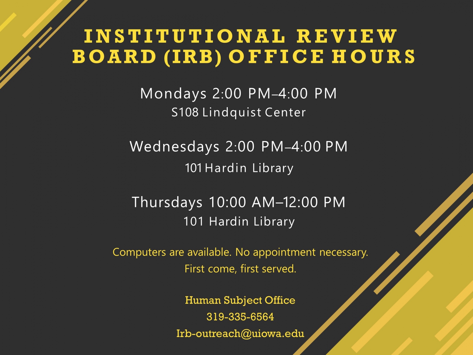 IRB office hours