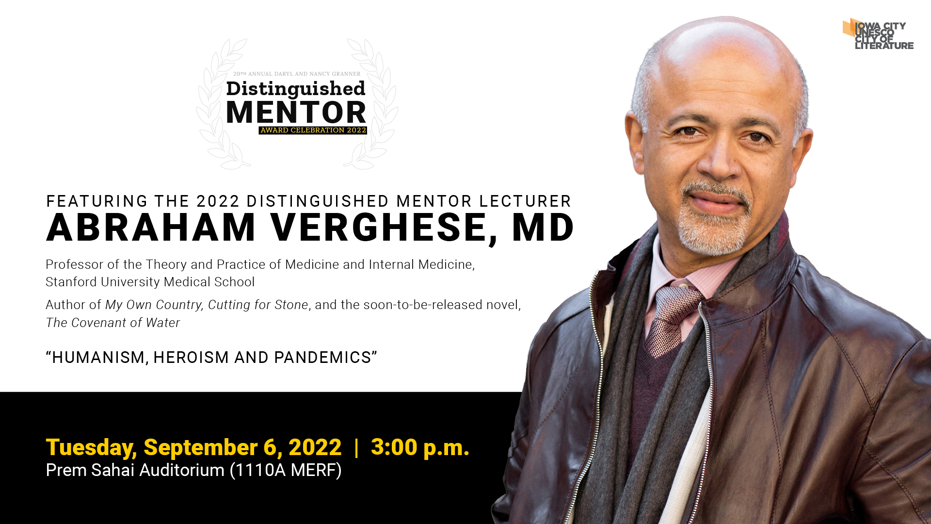 Distinguished Mentor Abraham Verghese