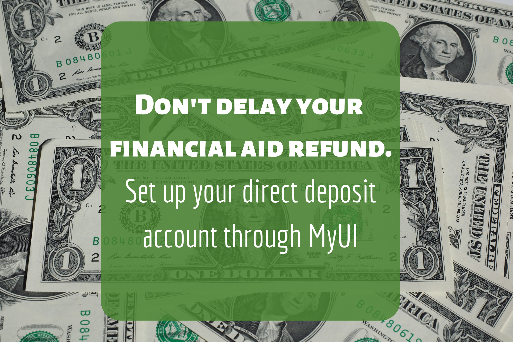 Don't Delay your refund