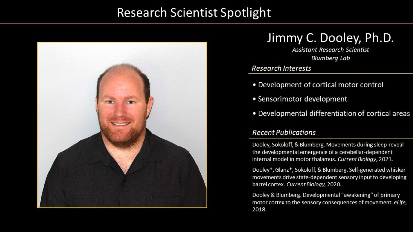 Assistant Research Scientist Jimmy Dooley Profile with photo