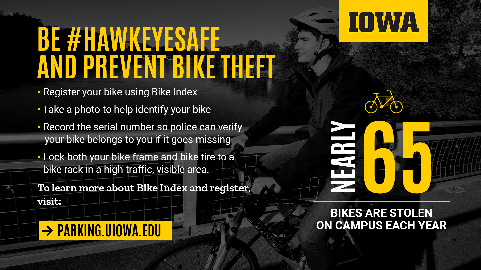 Register your bike to prevent theft