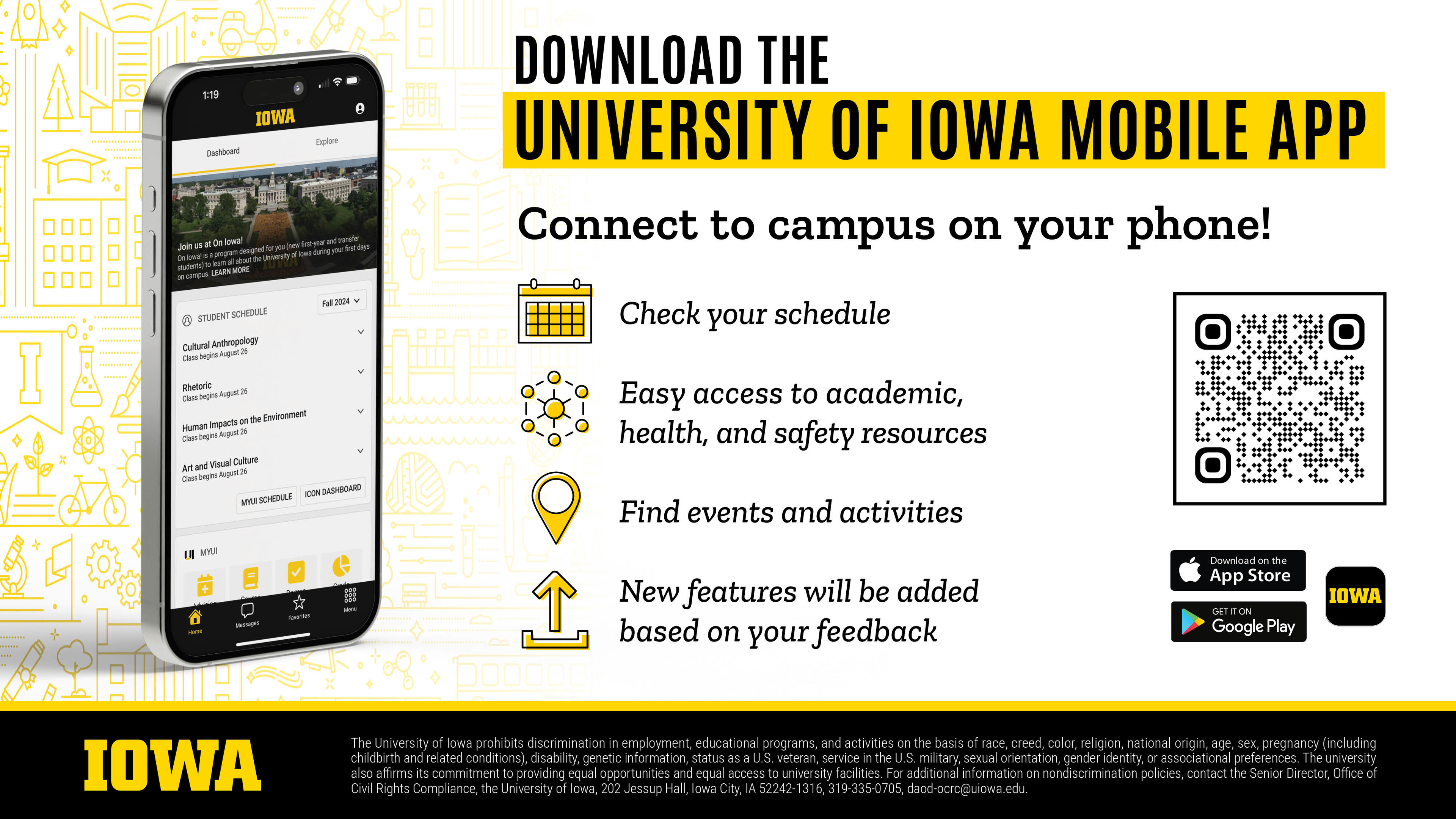 Download the University of Iowa mobile app