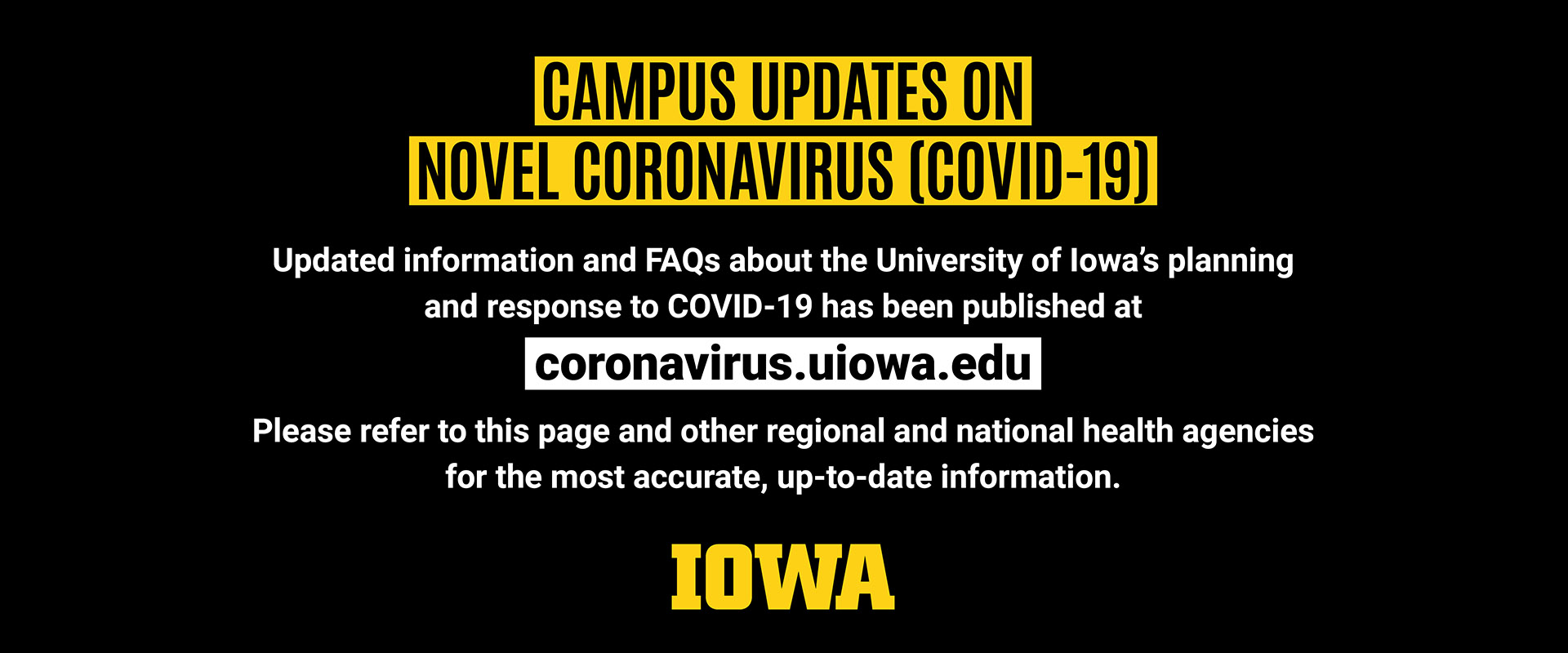 Campus Virus Updates