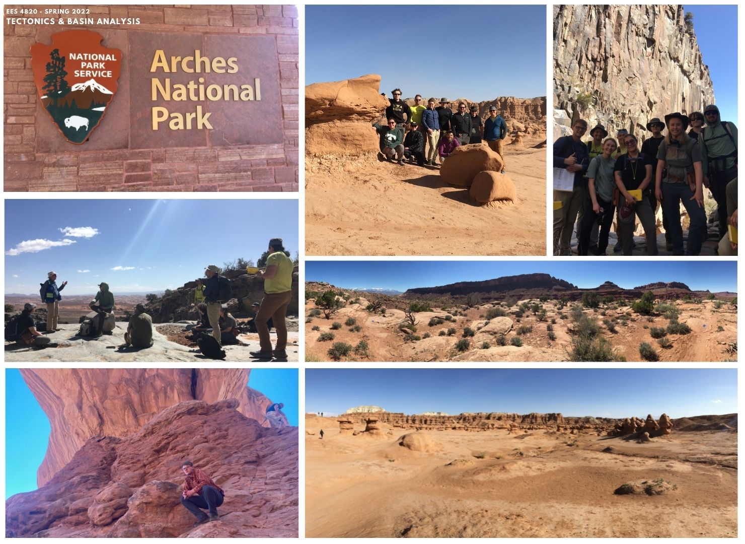 Arches National Park Field Trip Pictures Students & Landscape
