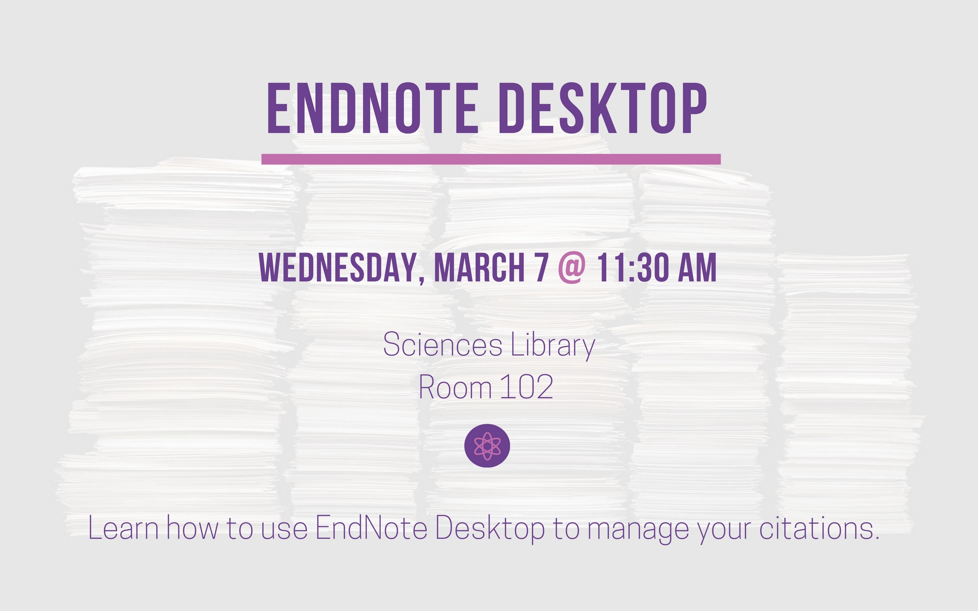 EndNote Desktop Workshop