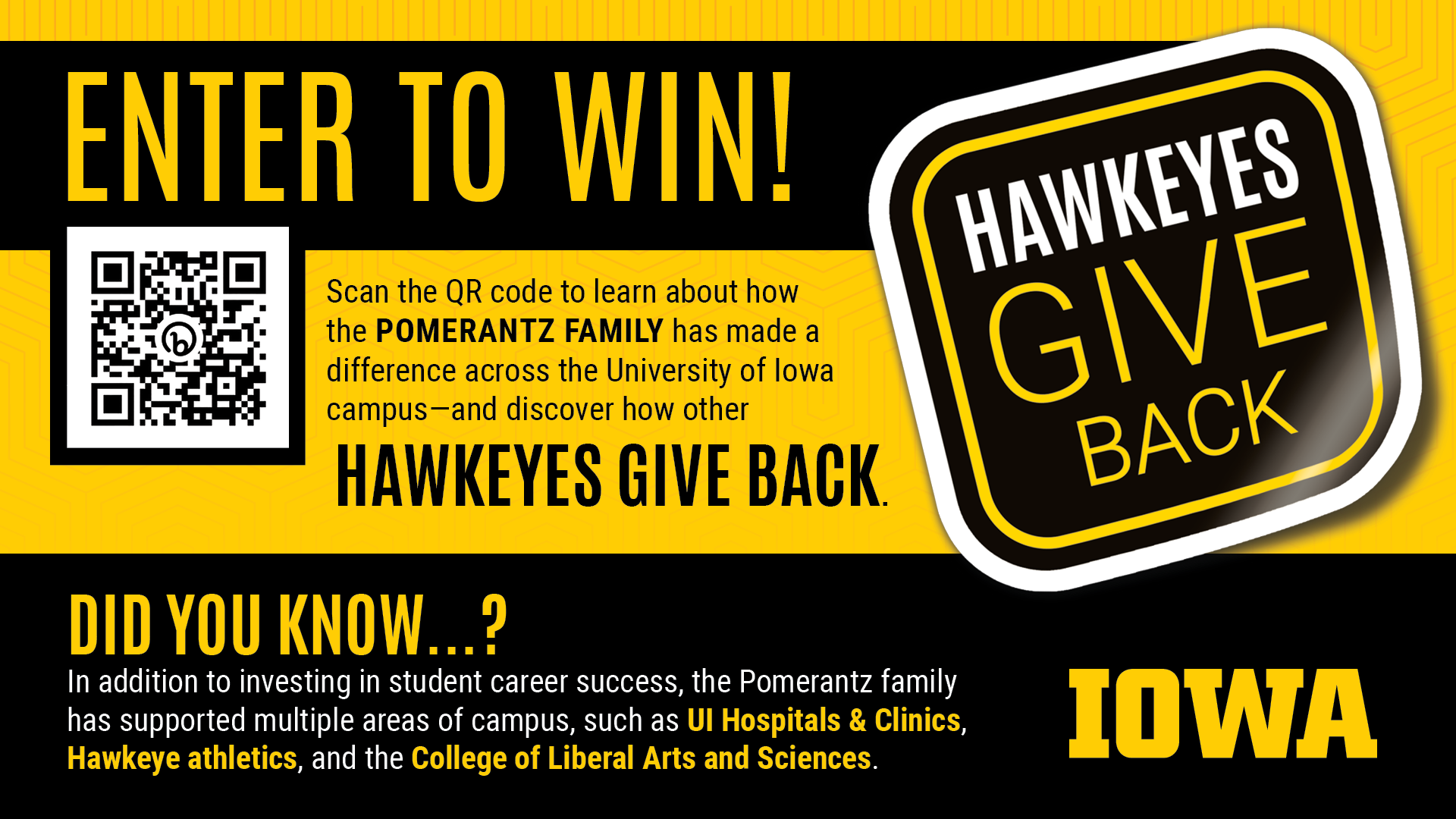 Hawkeyes Give Back - Enter to Win