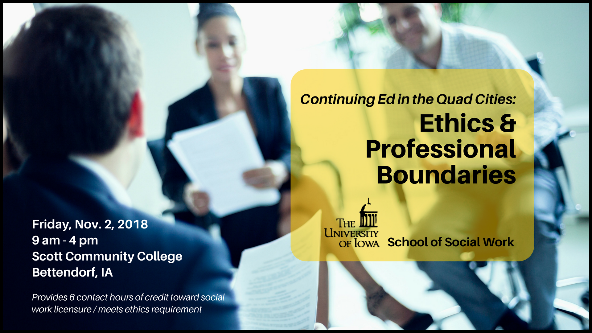 Continuing Ed for social workers- Ethics
