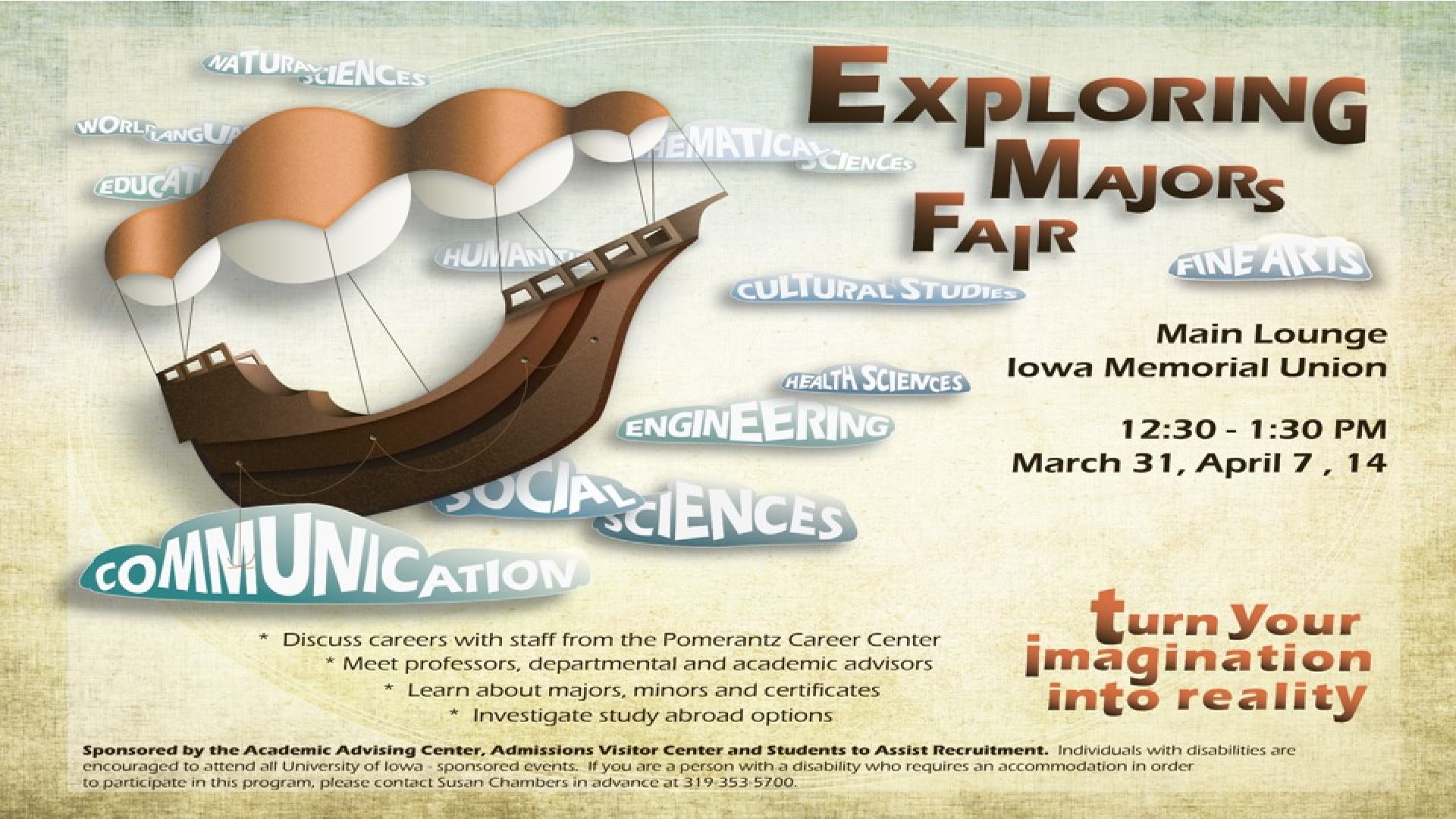 Dates and Times of Exploring Majors Fair