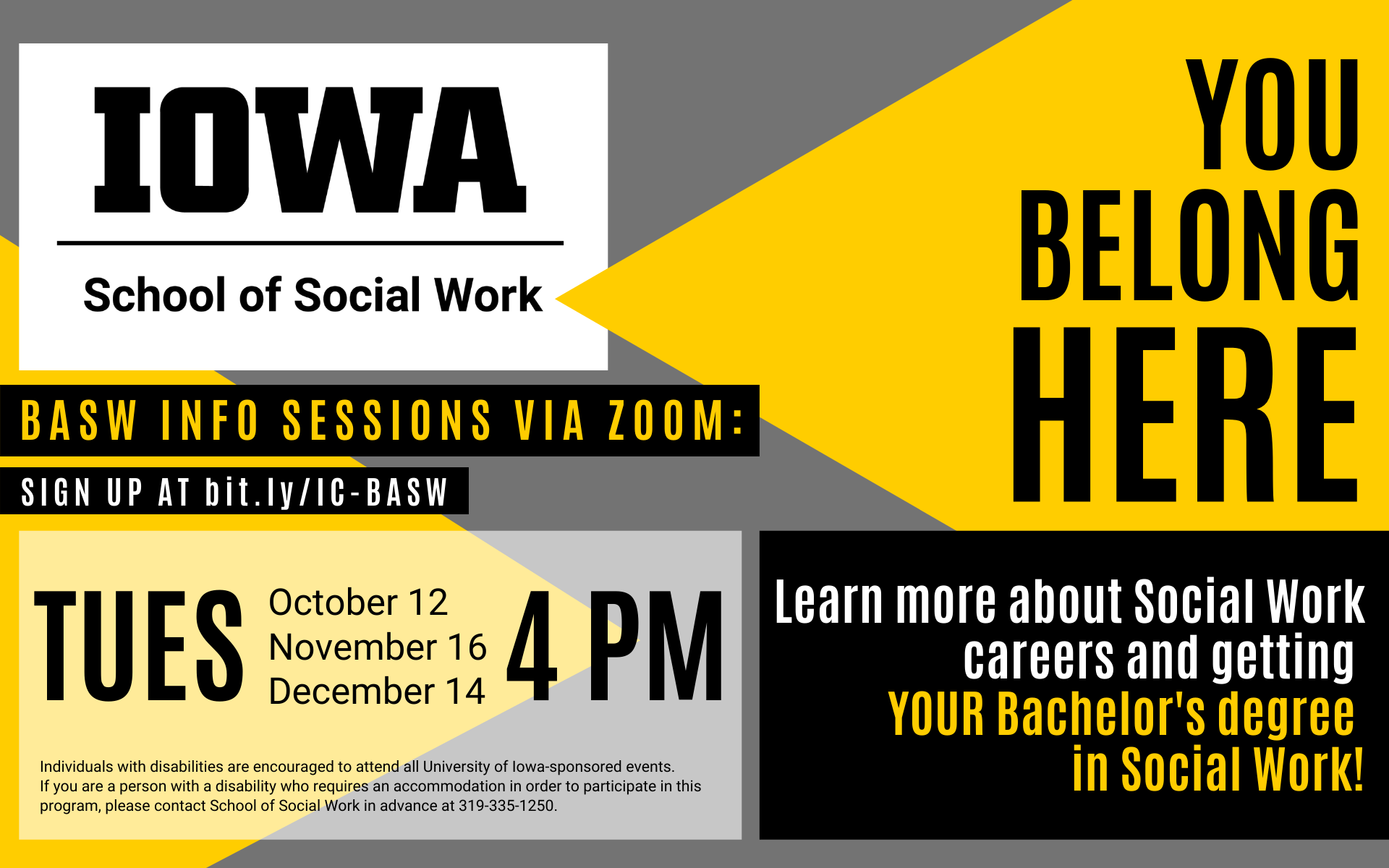 You belong here: Iowa School of Social Work