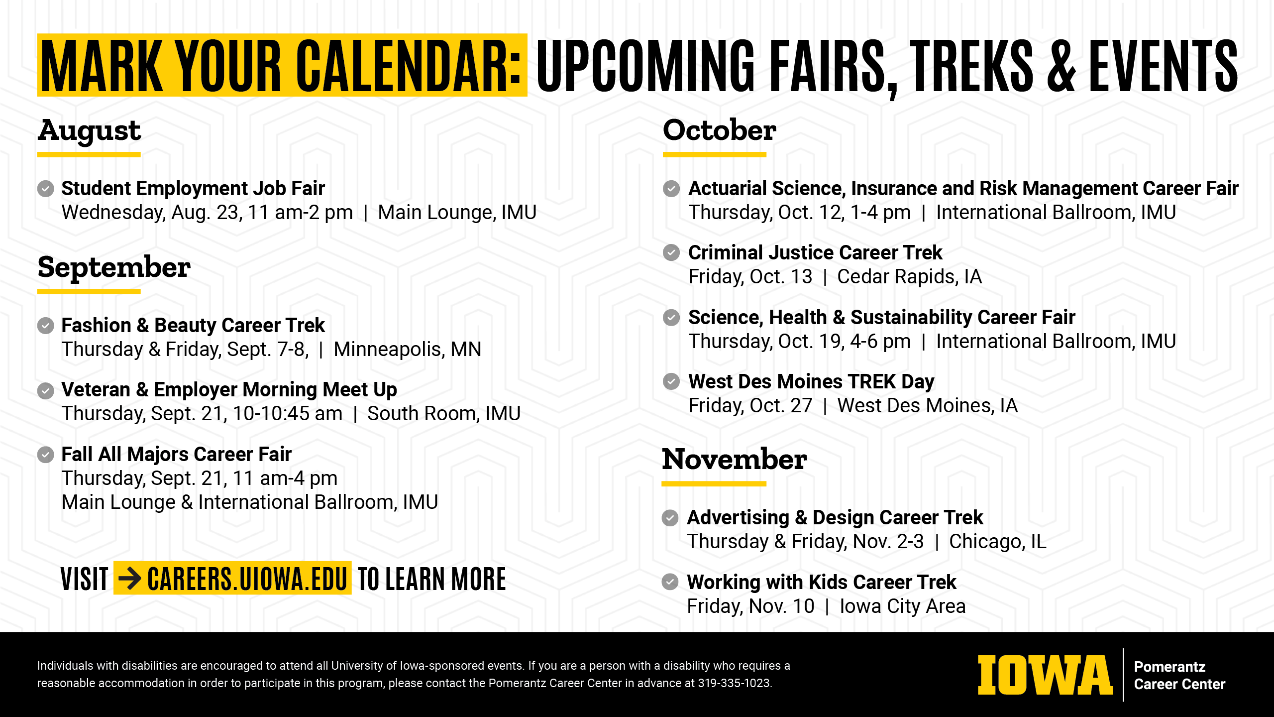 Mark your calendar: Upcoming fairs, treks & events
