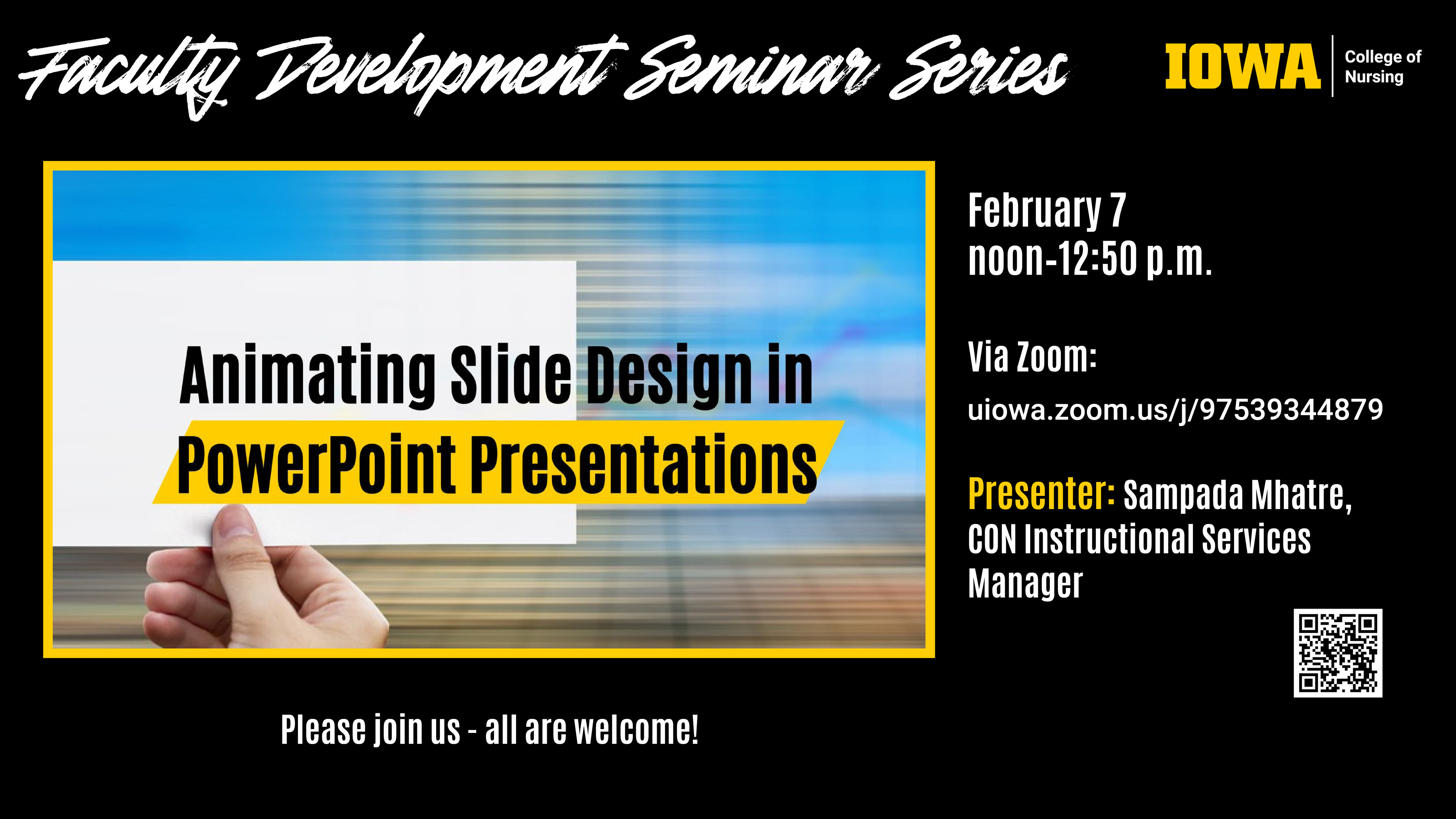 Faculty Dev seminar Feb 7