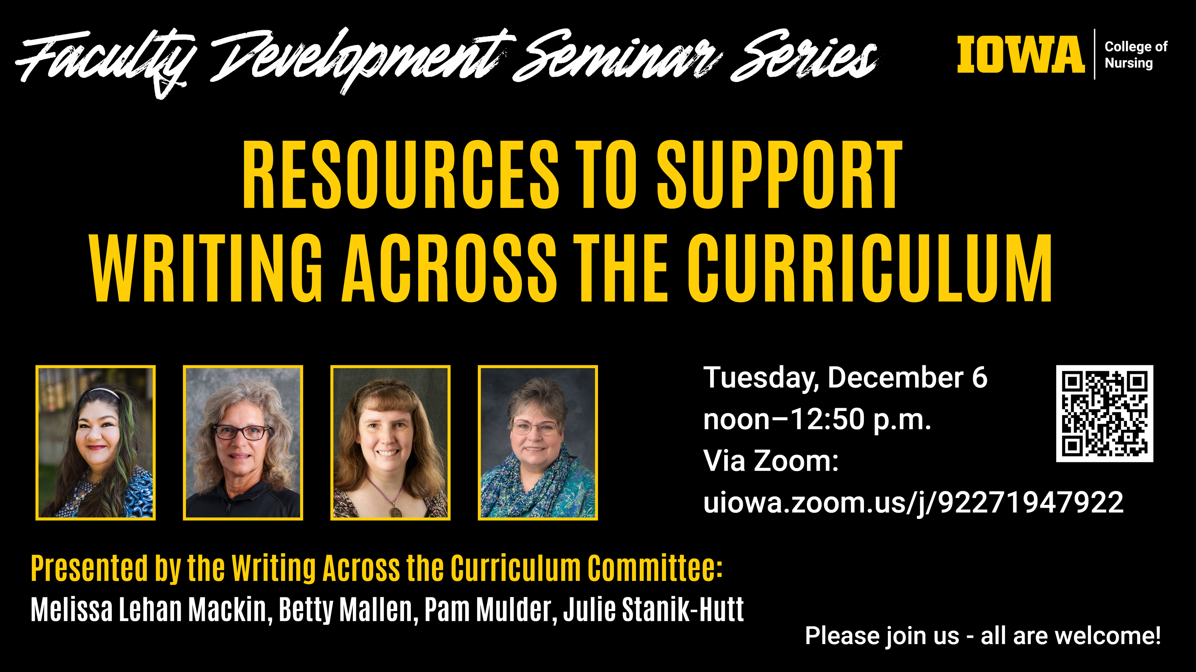 Faculty Development Seminar Resources to support writing across the curriculum Dec. 6