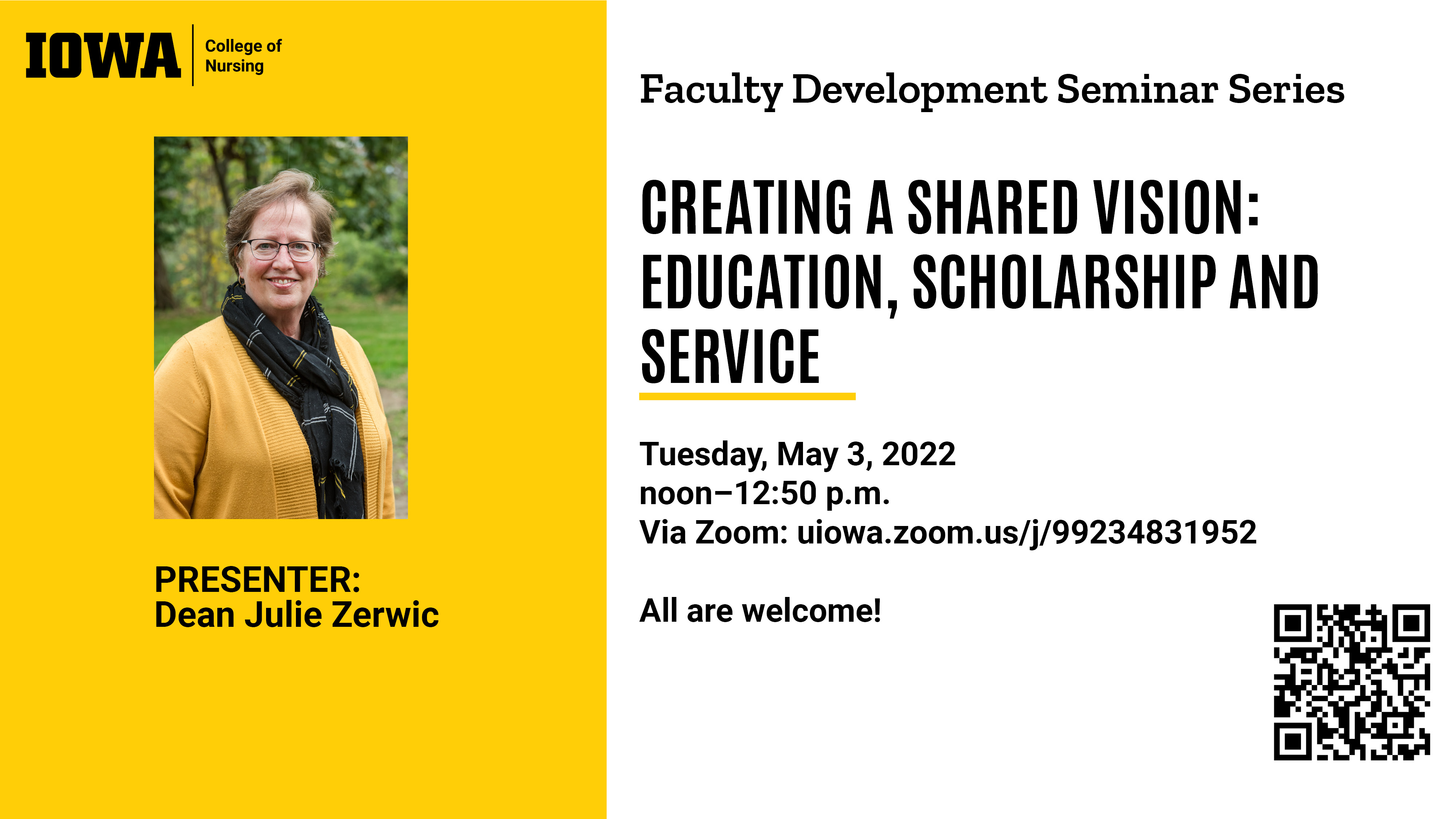 Faculty Development Seminar with Dean Zerwic