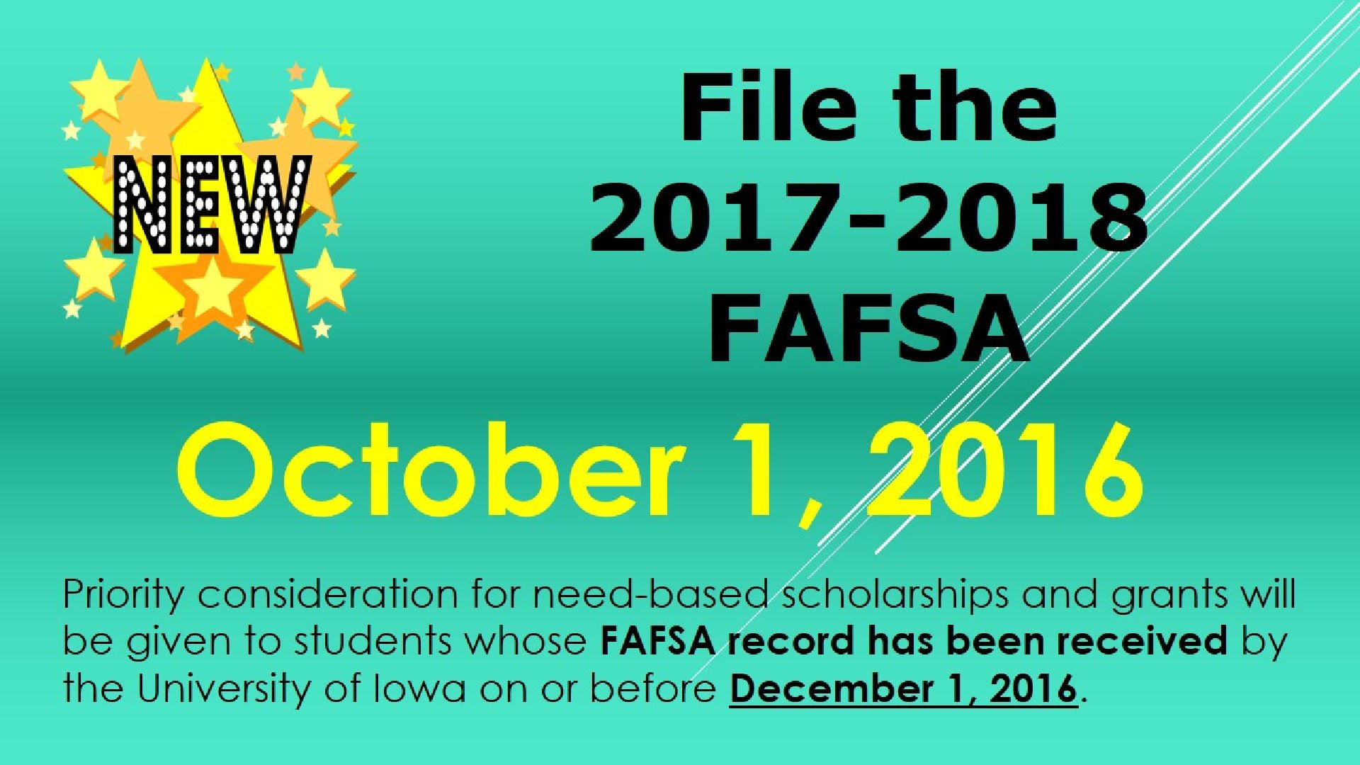 File FAFSA October 1