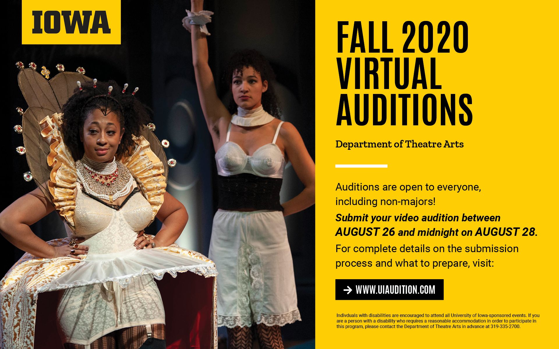 Fall 2020 auditions