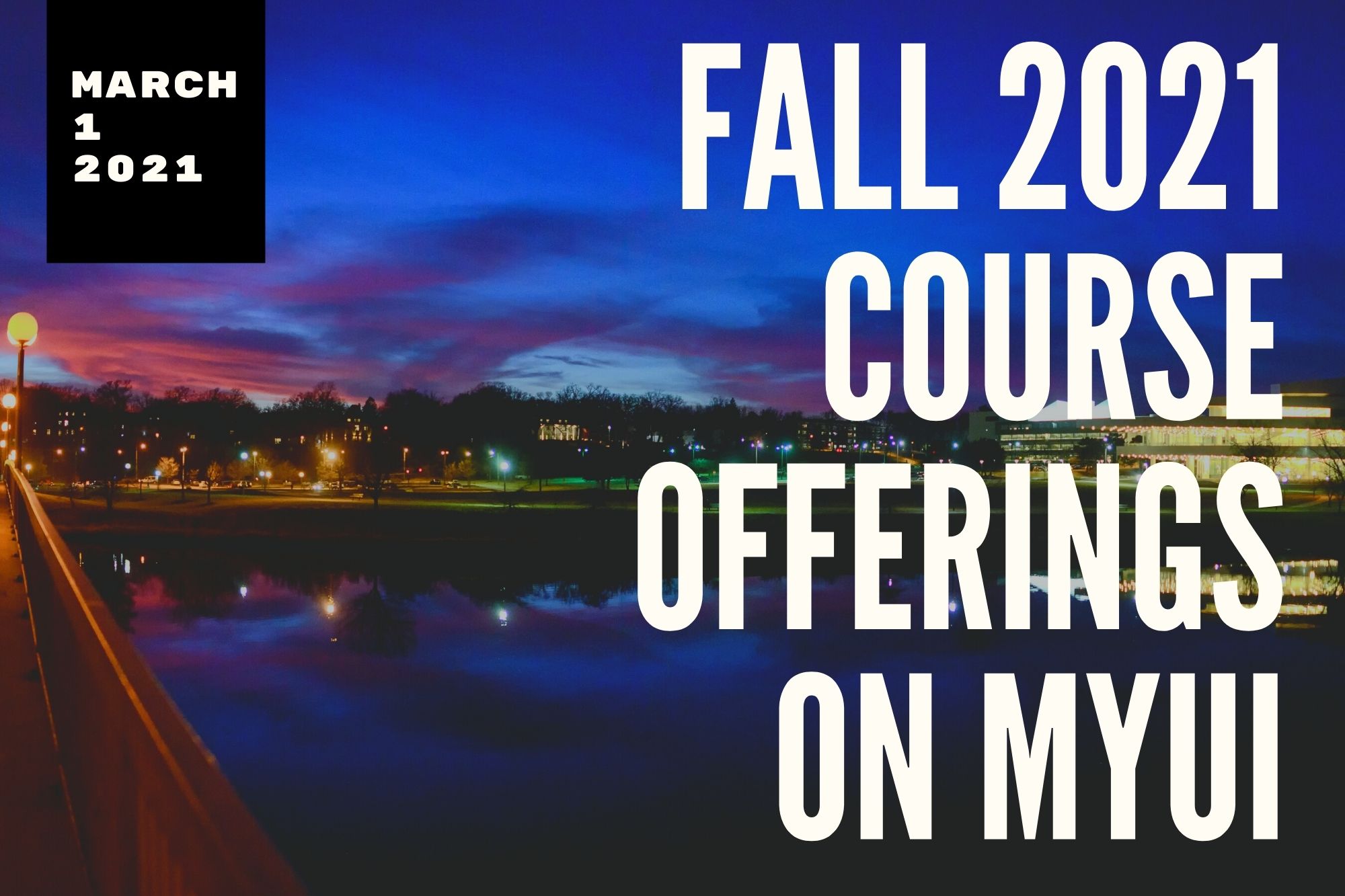 Fall 2021 courses on MyUI