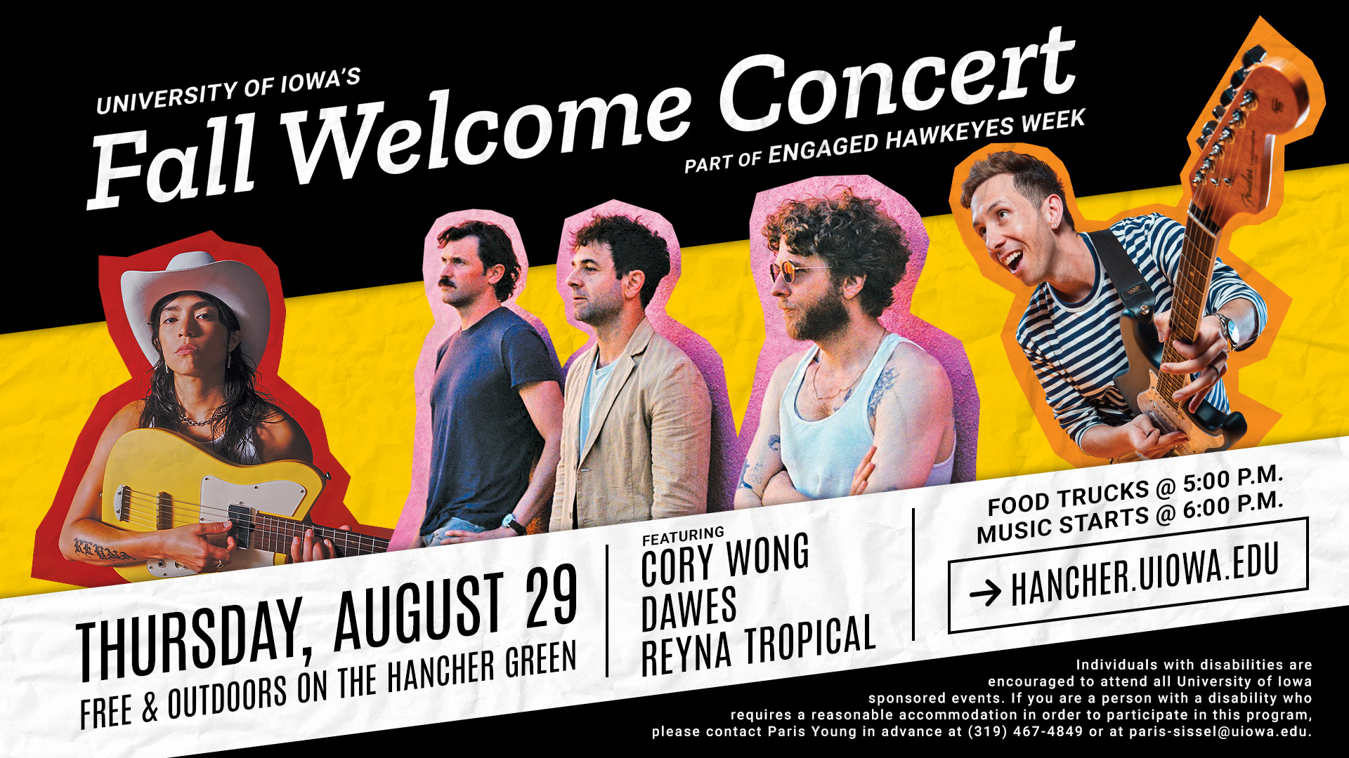 Fall Welcome Concert - Outdoors on the Hancher Green