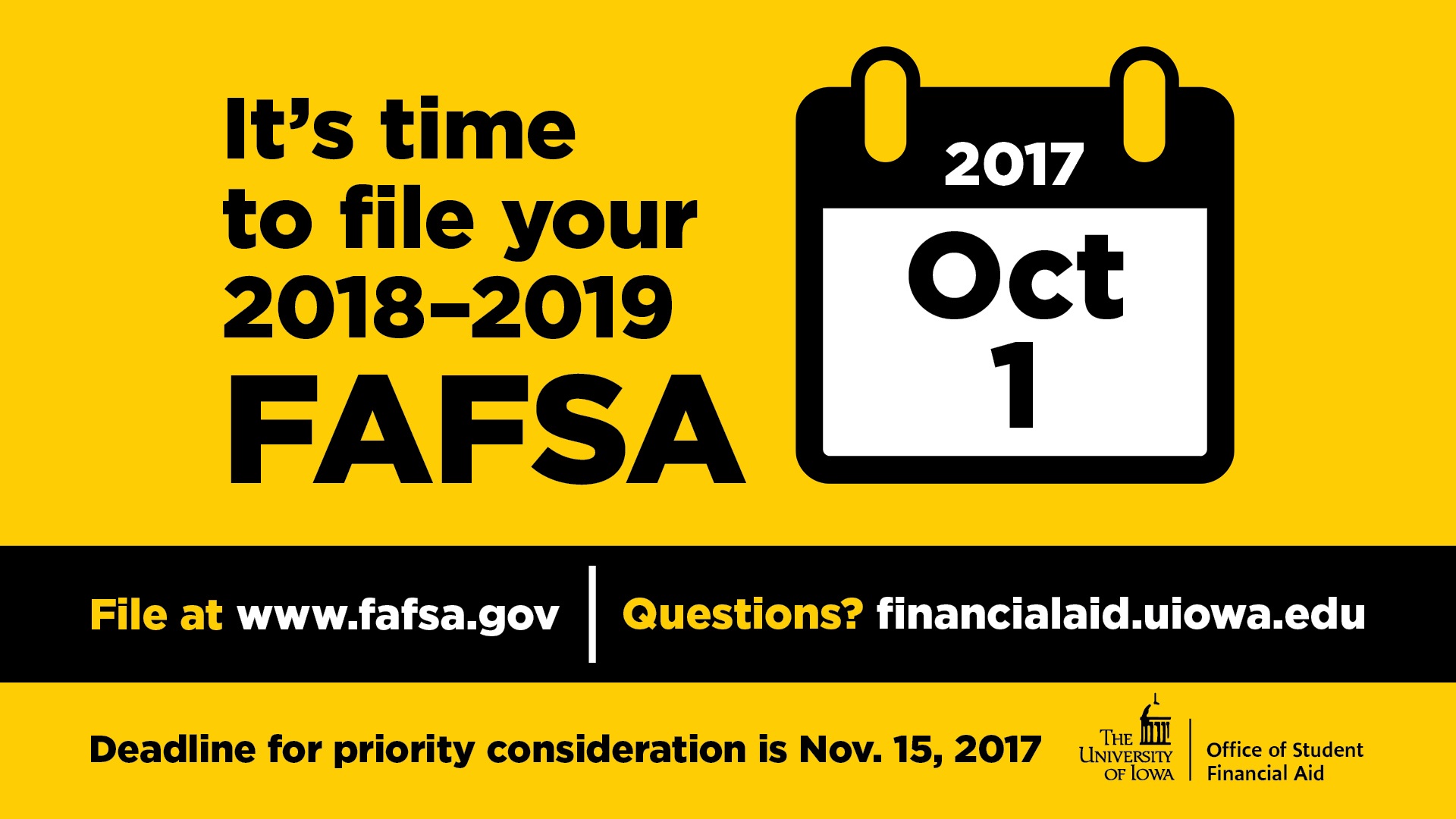 It's Time to File Your 2018-2019 FAFSA