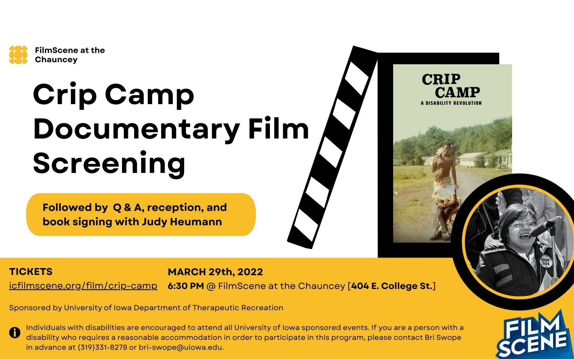 Crip Camp documentary film screening