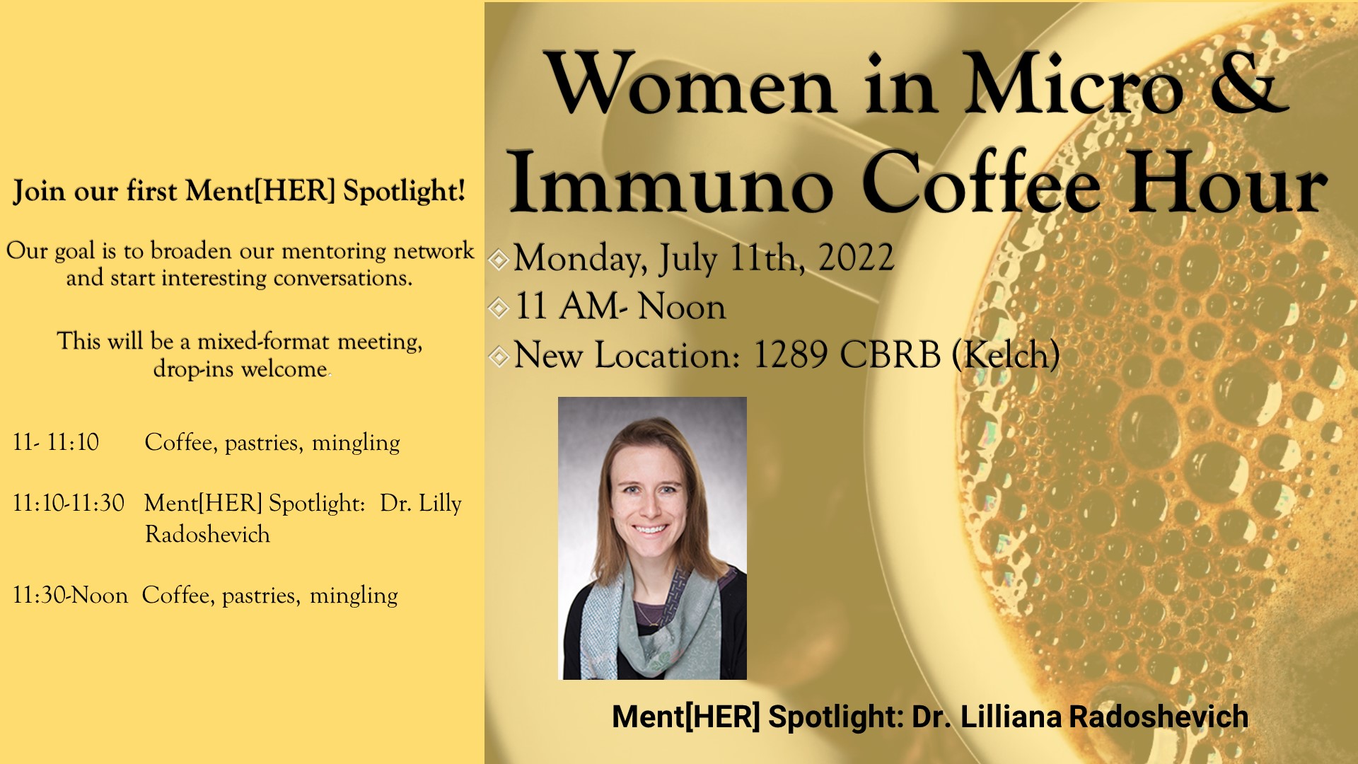 Women in Micro & Immuno Coffee Hour 7/11/22