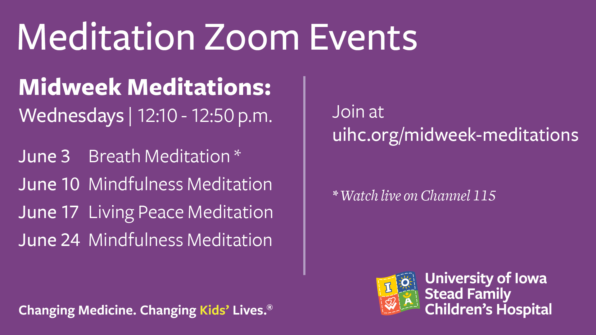 SFCH Meditation Rooms - June 2020