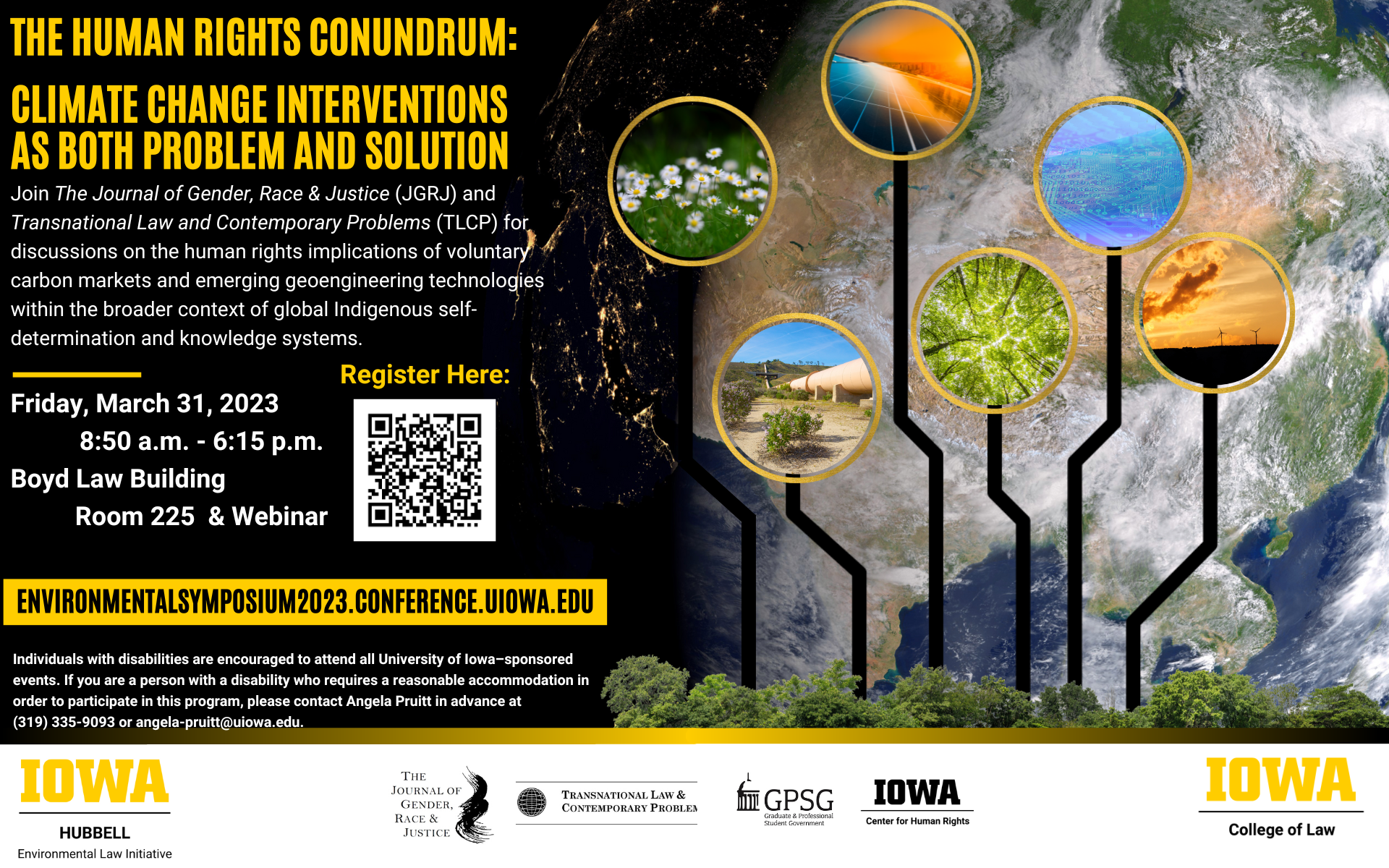 Environmental symposium event flyer