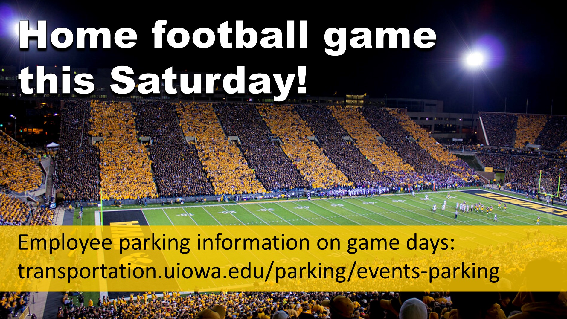 employee parking on home football game days
