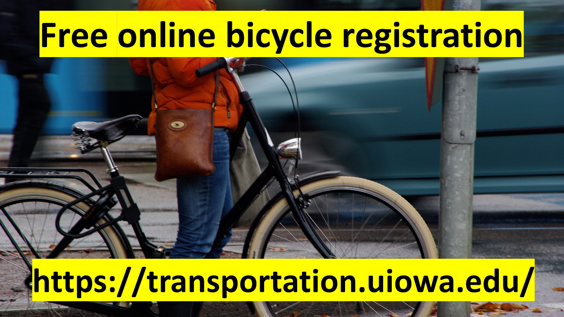 Free online bicycle registration at transportation.uiowa.edu