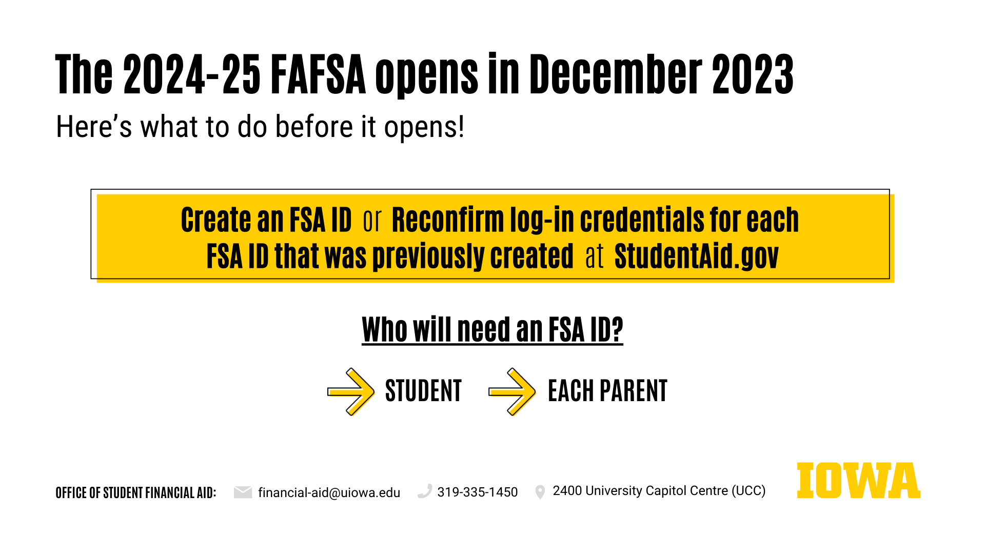 The 2024-25 FAFSA Opens in December 2023
