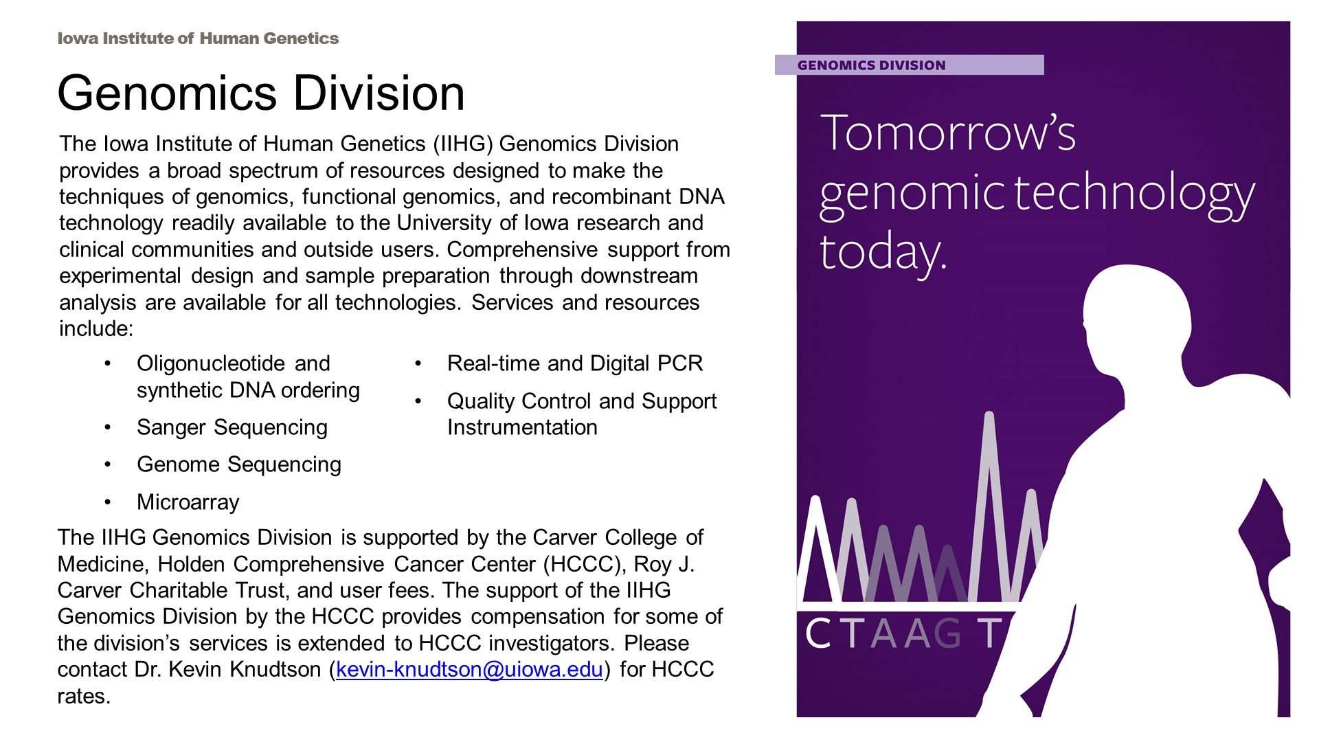 IIHG Genomics Division