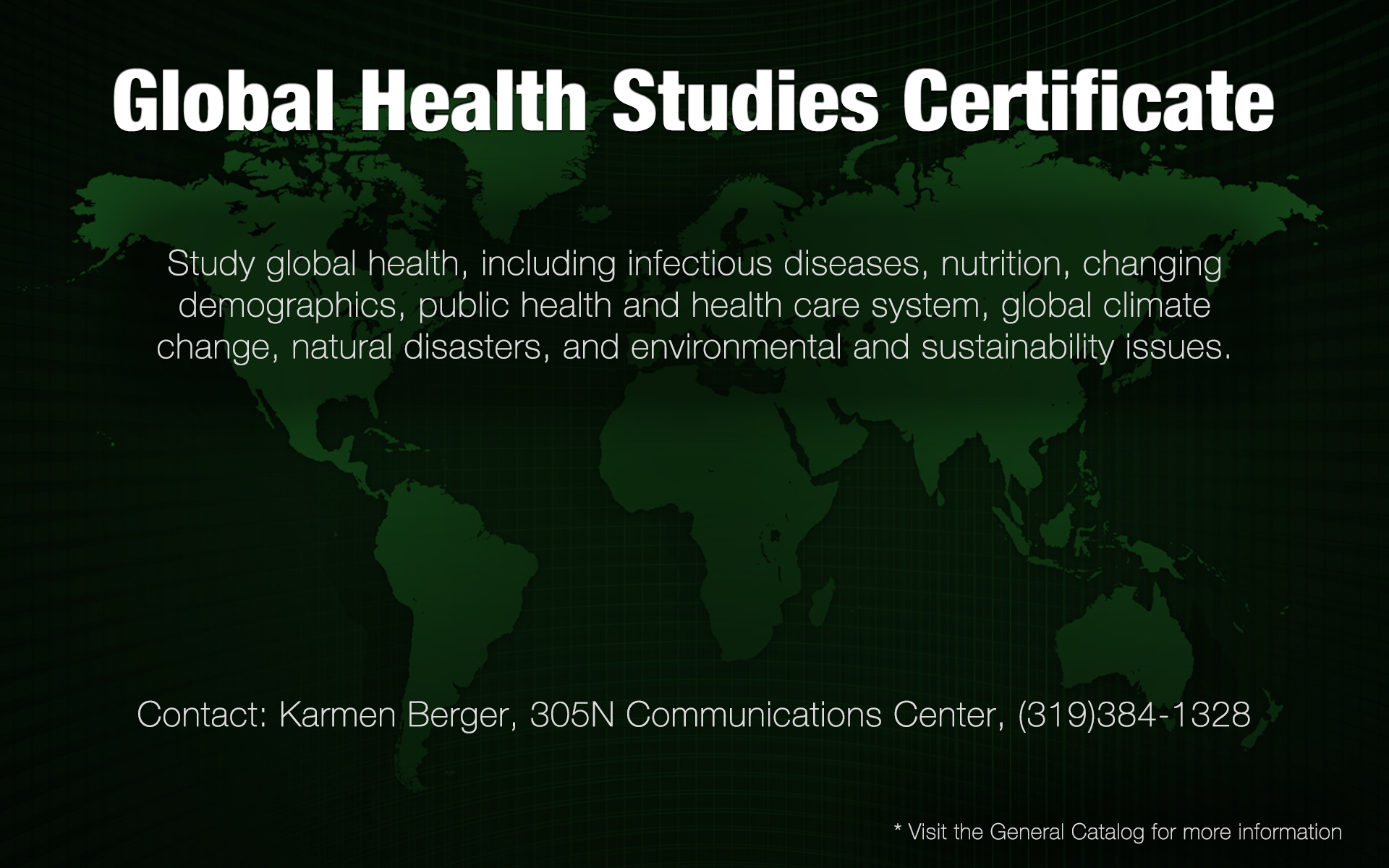 Global Health Studies Certificate