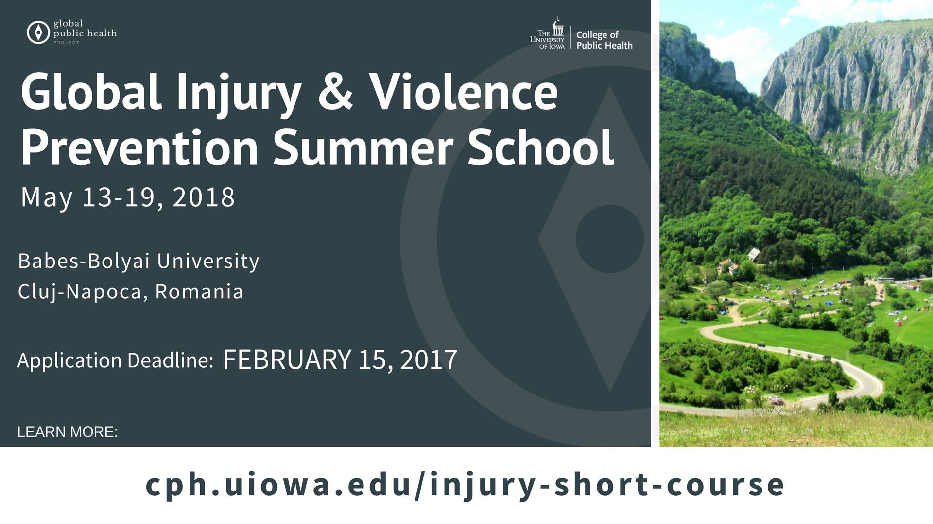 Global Injury and Violence Prevention Summer School