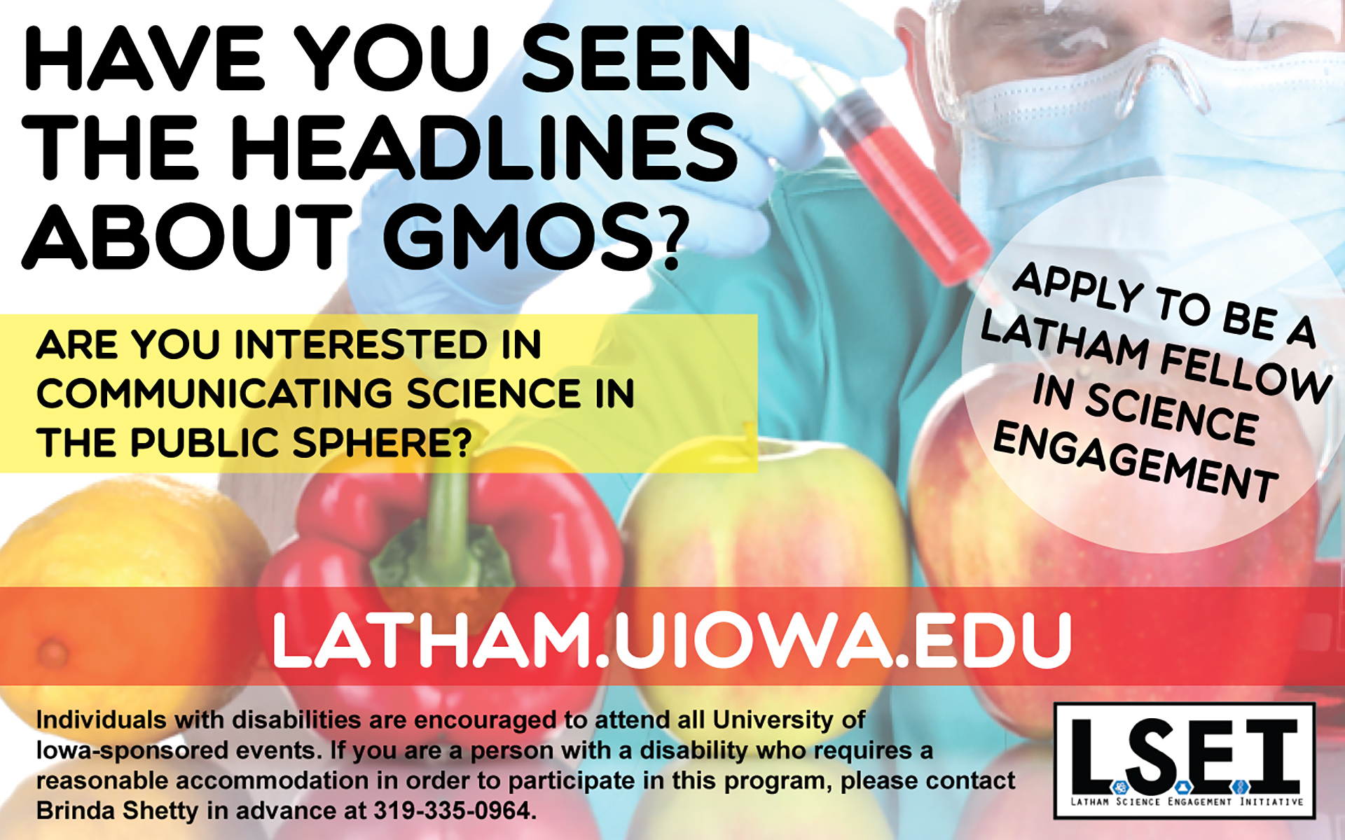 Latham Fellow in Science Engineering – are you interested?