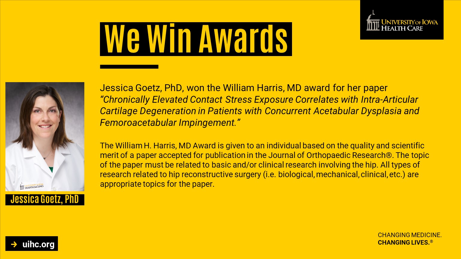 Jessica Goetz award
