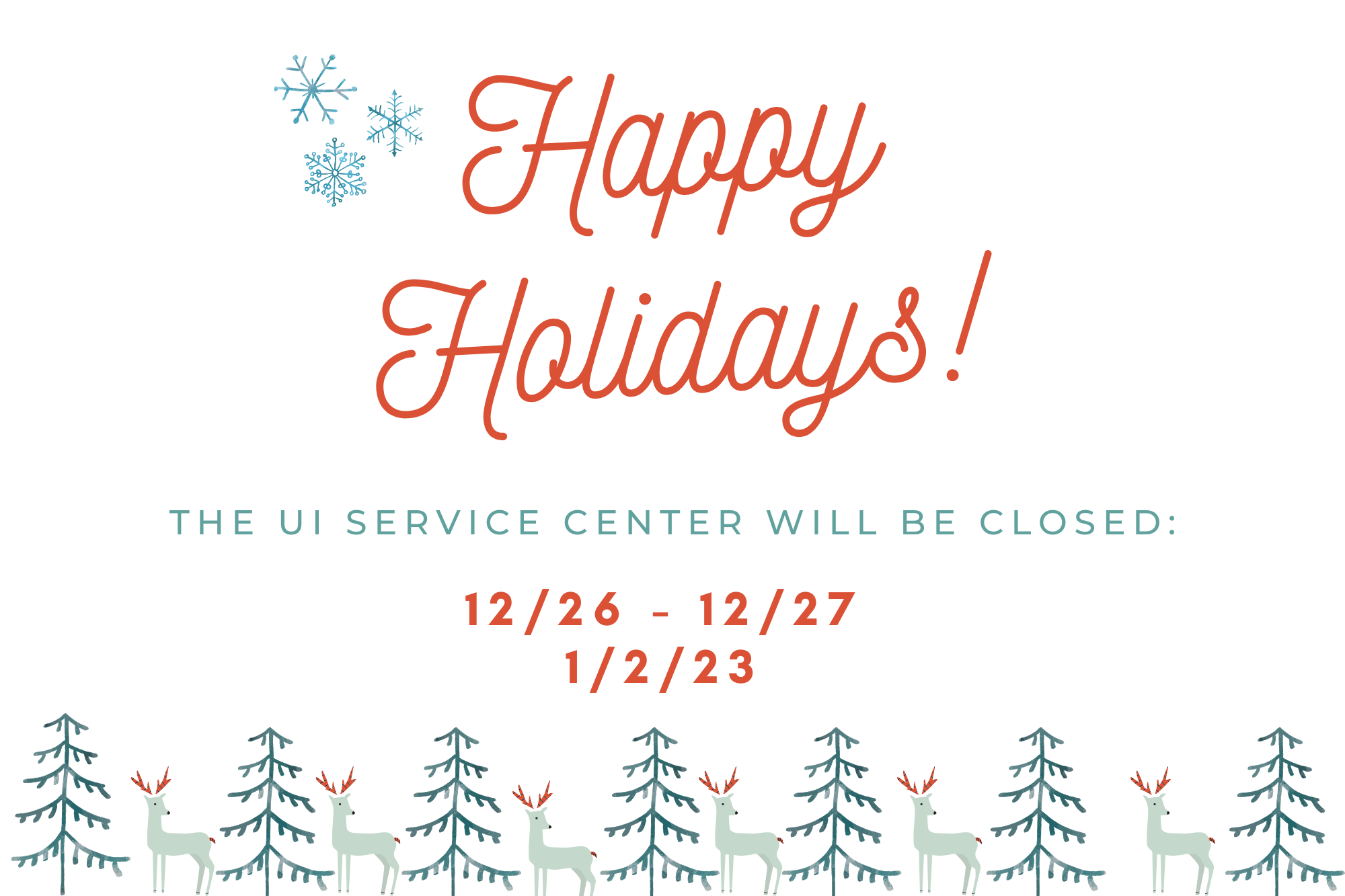 Holiday office closures