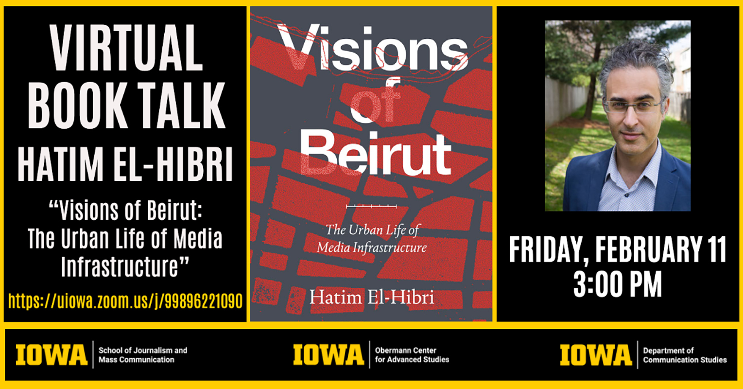 VIrtual Book Talk Hatim El-Hibri Feb 11 at 3:00 PM