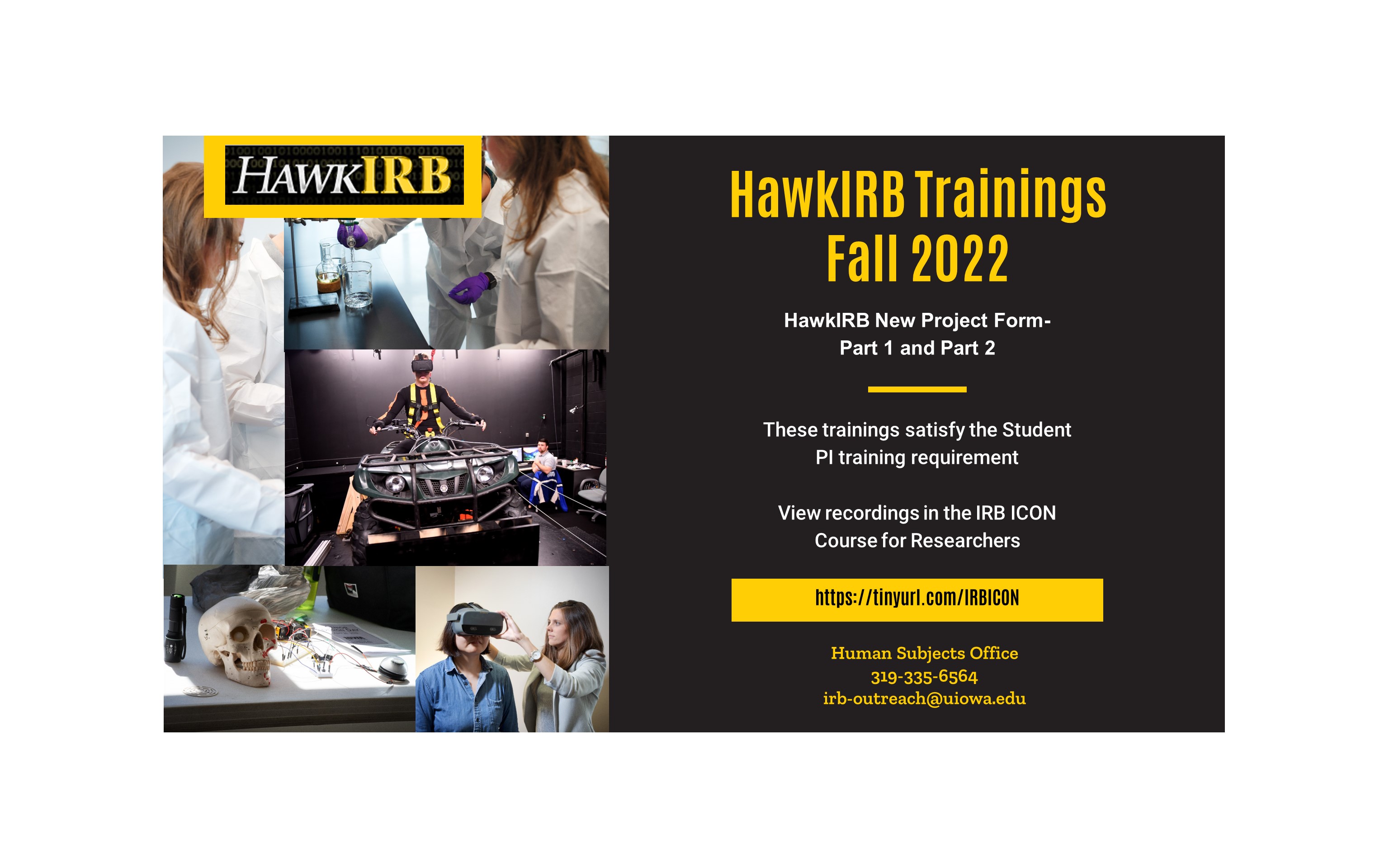 HawkIRB Trainings FA22