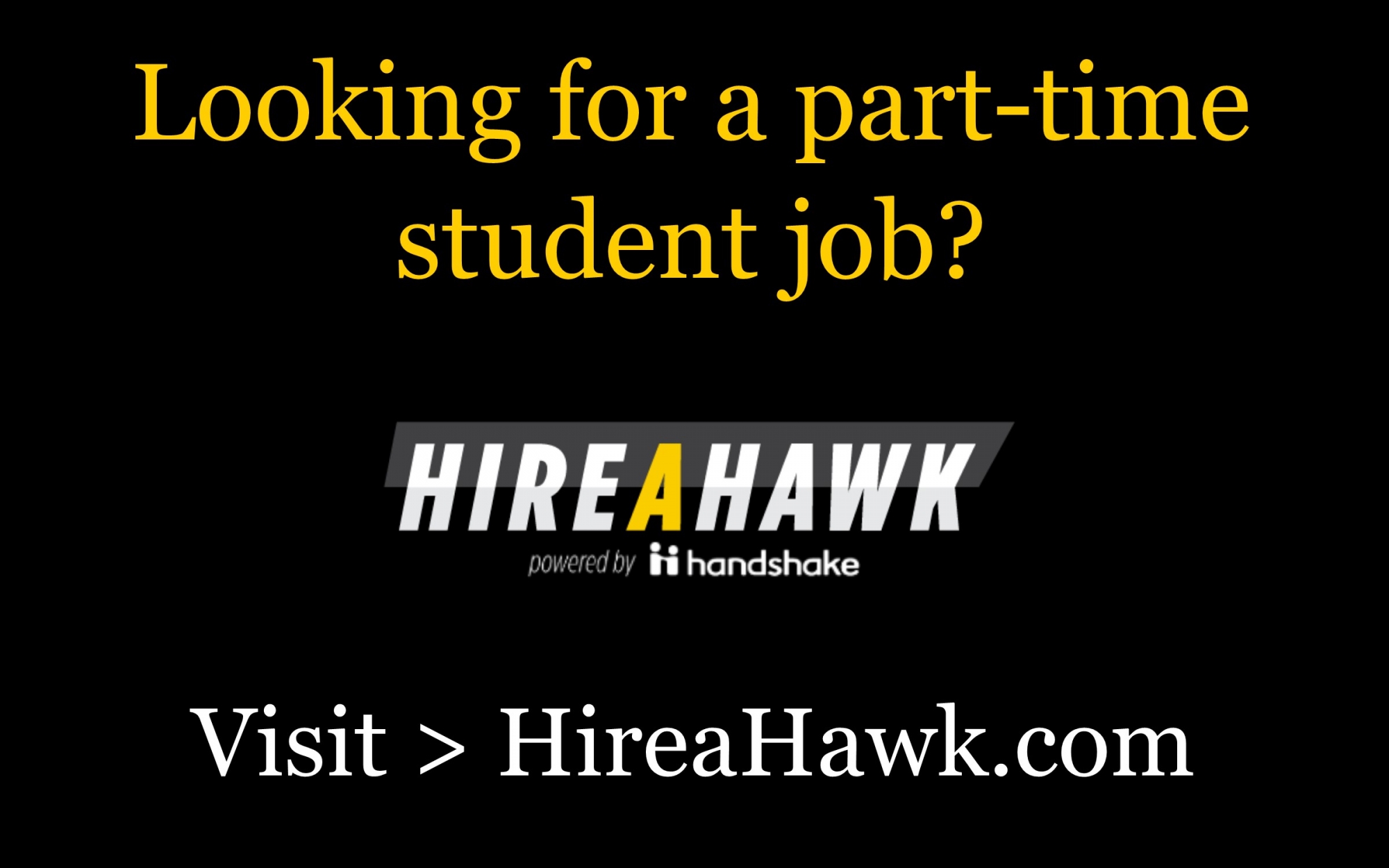 Looking for a part-time student job? 
