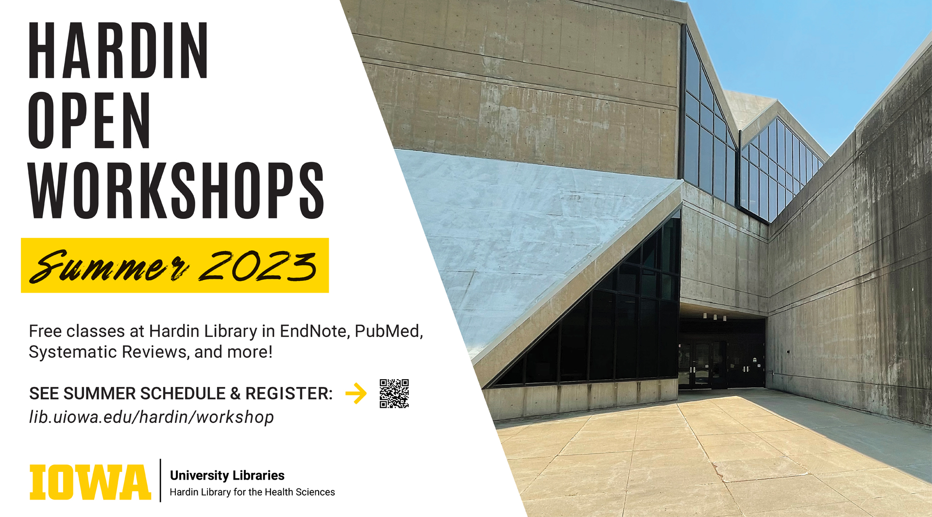 Hardin Open Workshops - Summer 2023