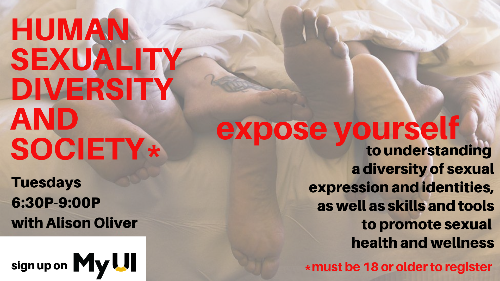 sign up for human sexuality and diversity class