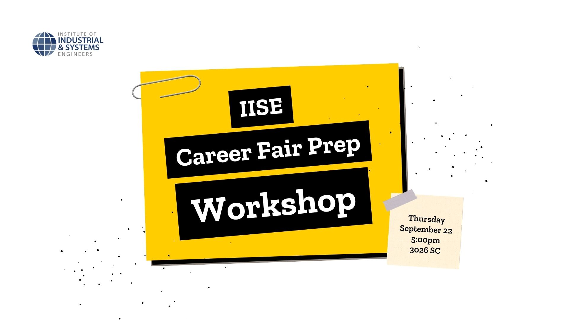 iise career fair prep workshop