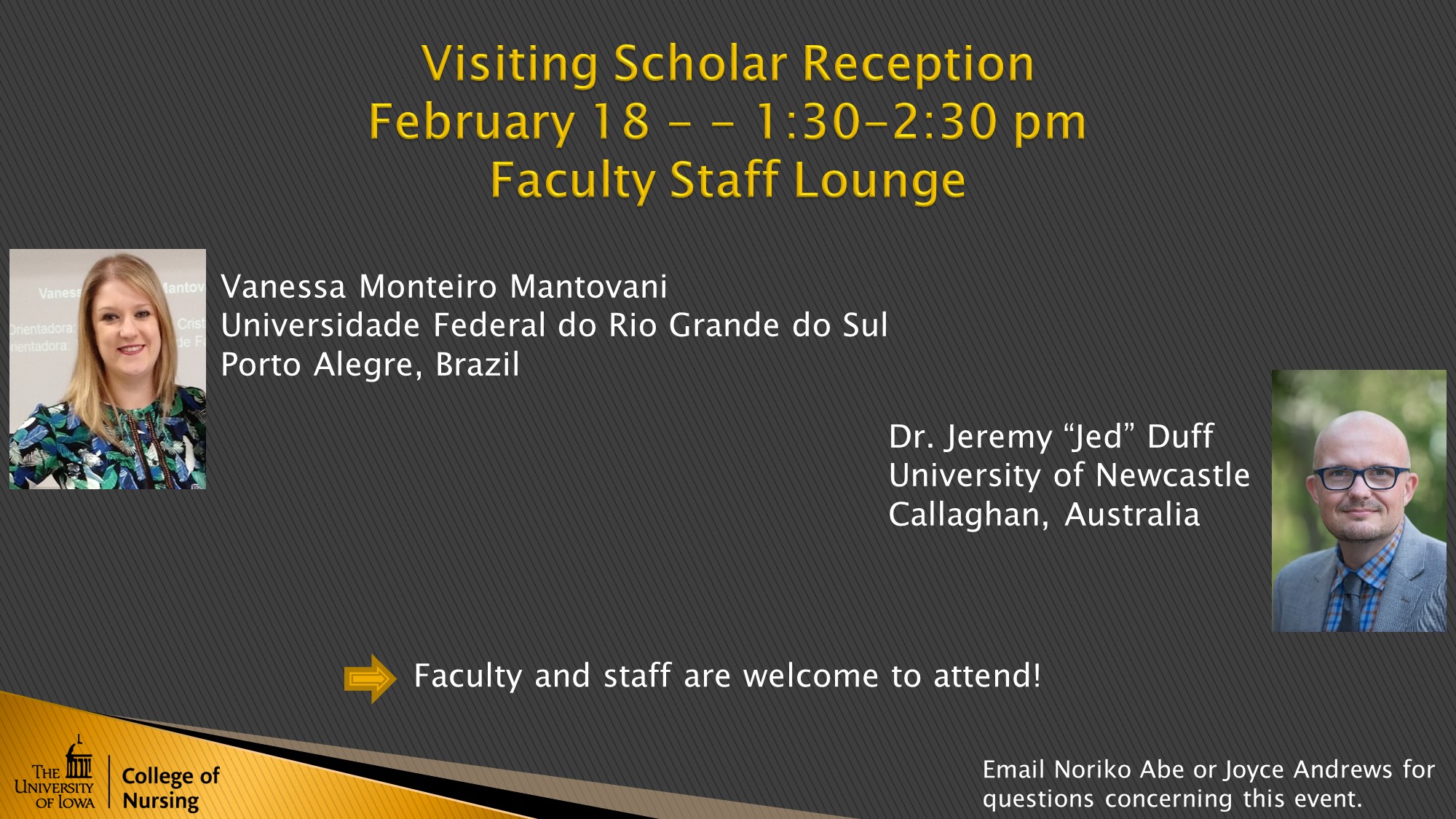 visiting scholar reception 