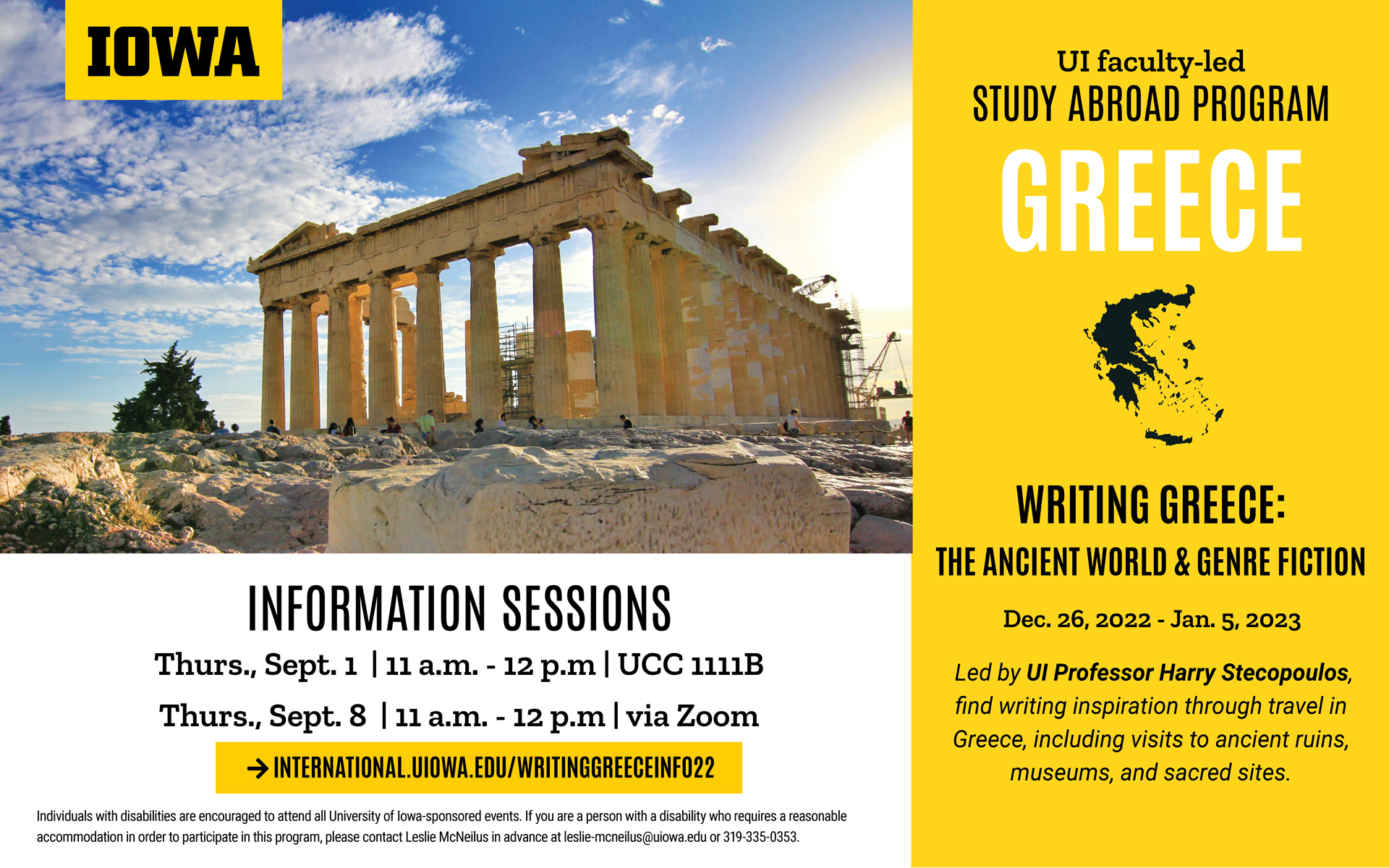 Greece Study Abroad Info Sessions