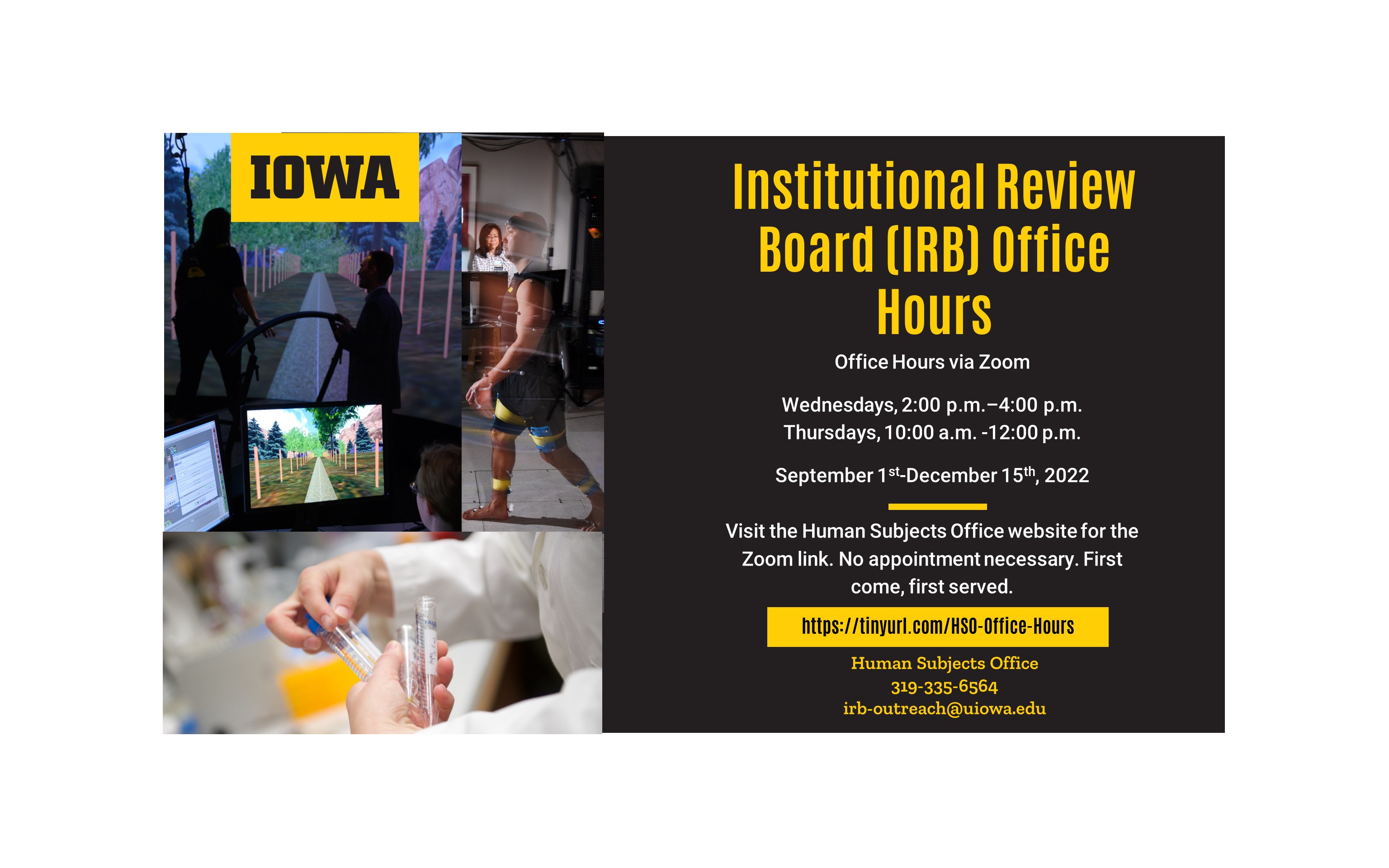 IRB Fall 22 office hours