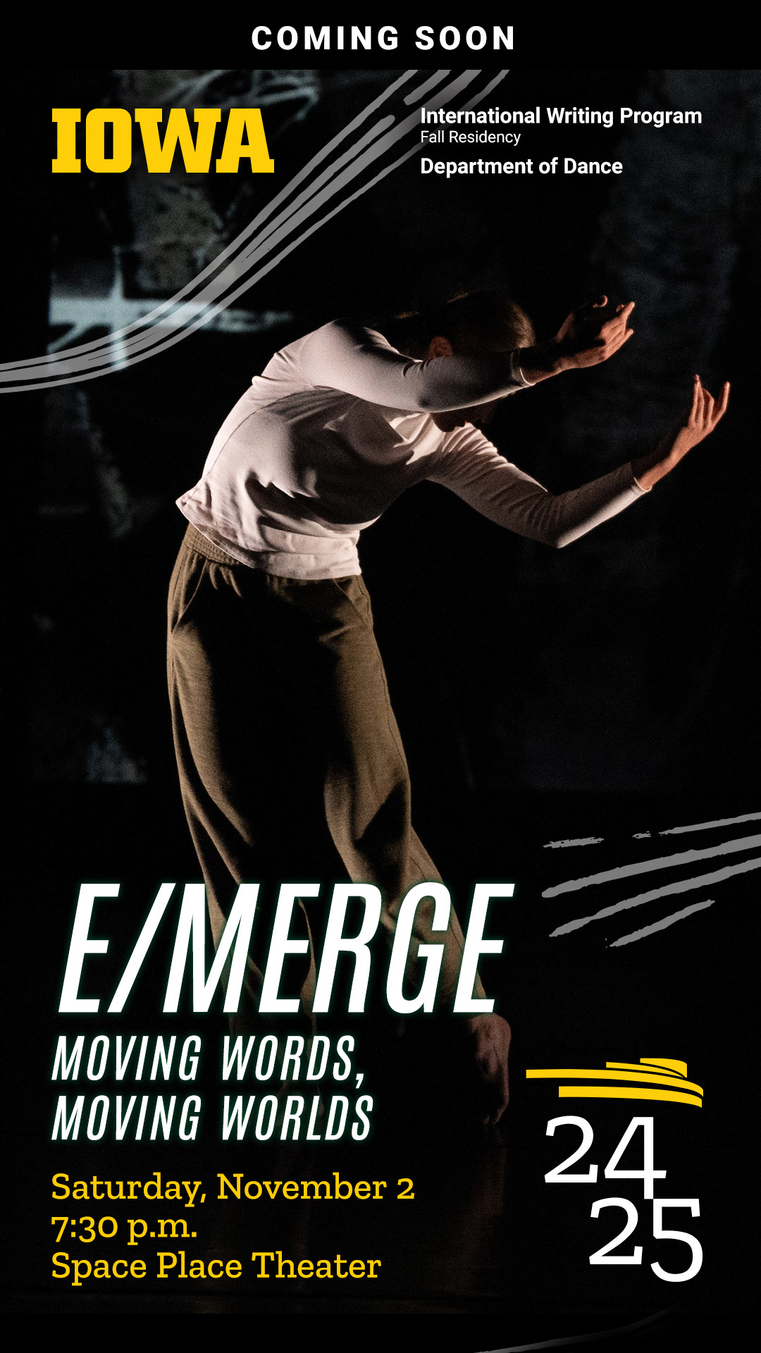 E/Merge: Moving Words, Moving Worlds