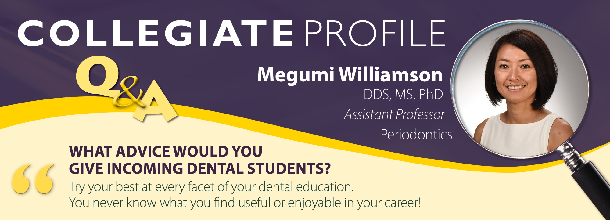 collegiate profile Megumi Williamson